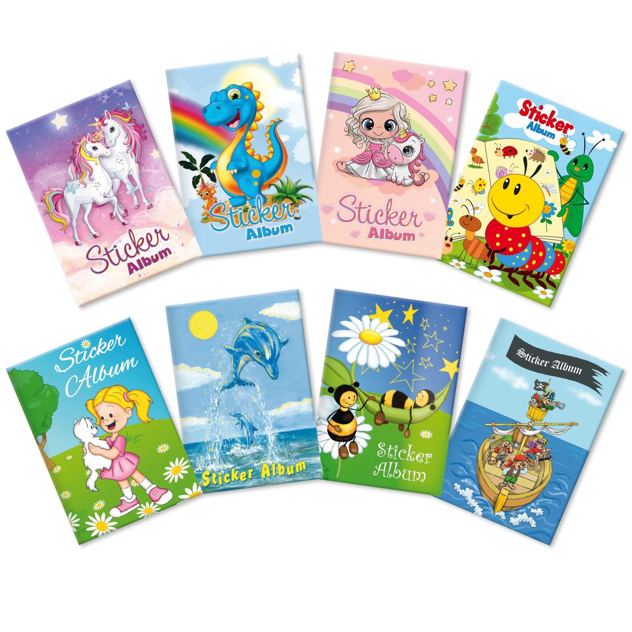 HERMA Stickerbuch Herma Sticker Sammelalbum 16 Seiten A5 8er-Sortierung