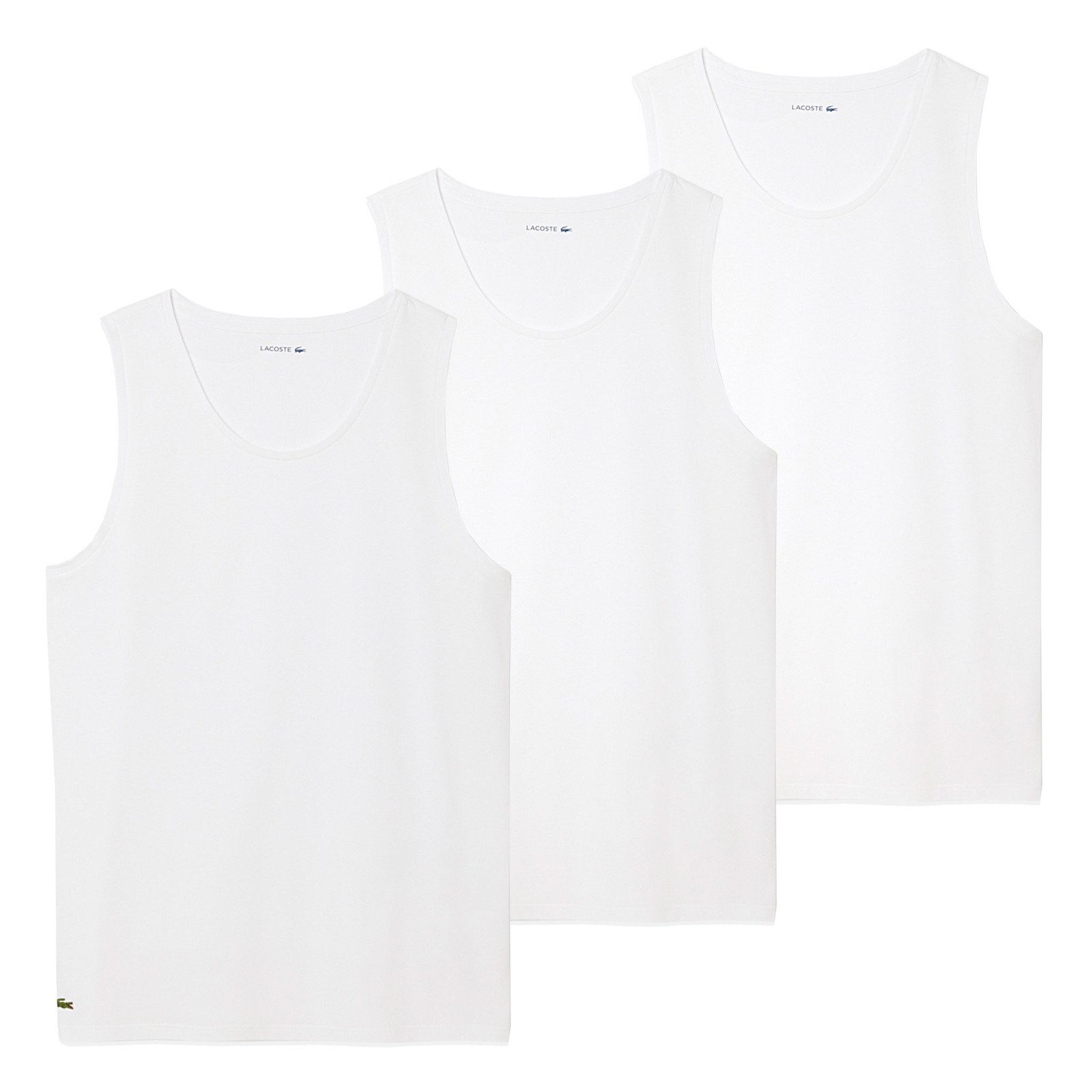 Lacoste Achselhemd 3er Pack Tanktops (3-St., 3er Pack) mit Markendetails günstig online kaufen
