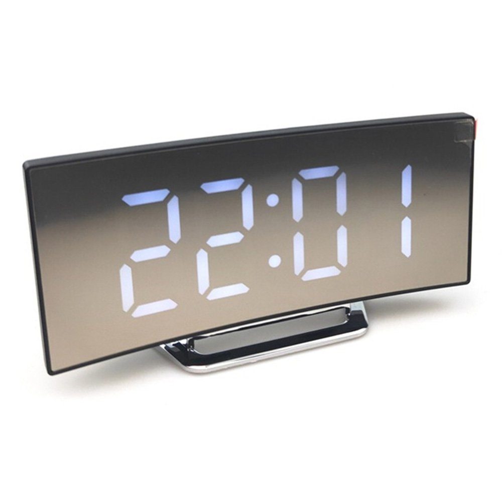 Digital, Dekorative Alarmwecker,Tischuhr Spiegel-Wecker, (Batterie Wecker Enthalten) LED Wecker Nicht