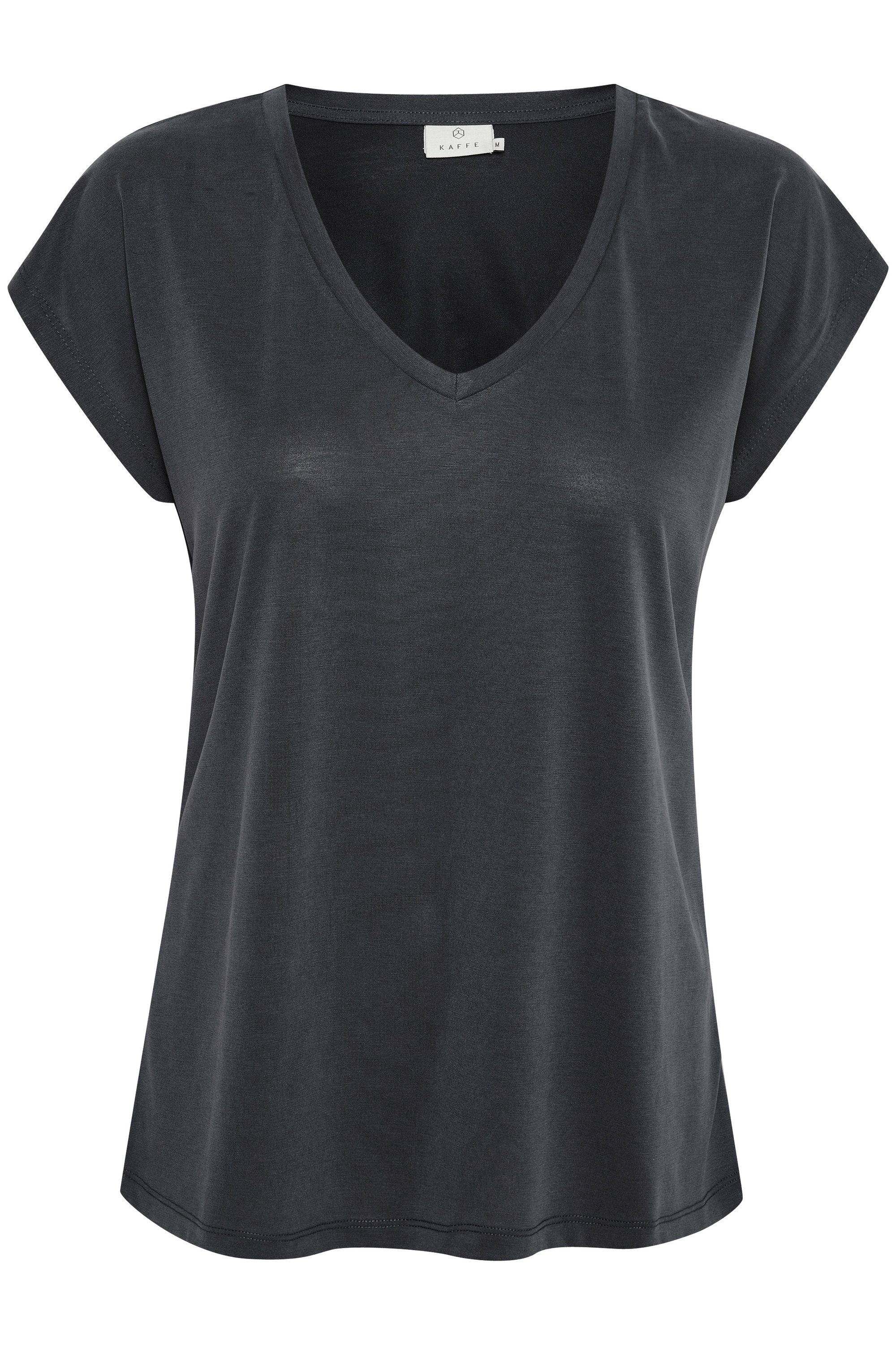 black T-shirt Washed T-Shirt KAlise KAFFE SS