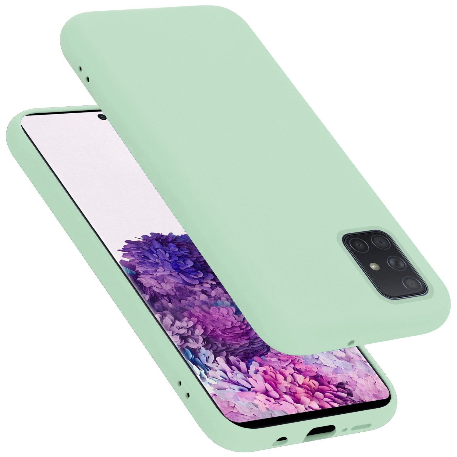 Cadorabo Handyhülle für Samsung Galaxy A71 4G Hülle Samsung Galaxy A71 4G, Flexible Hülle TPU Silikon Schutzhülle Back Cover Case
