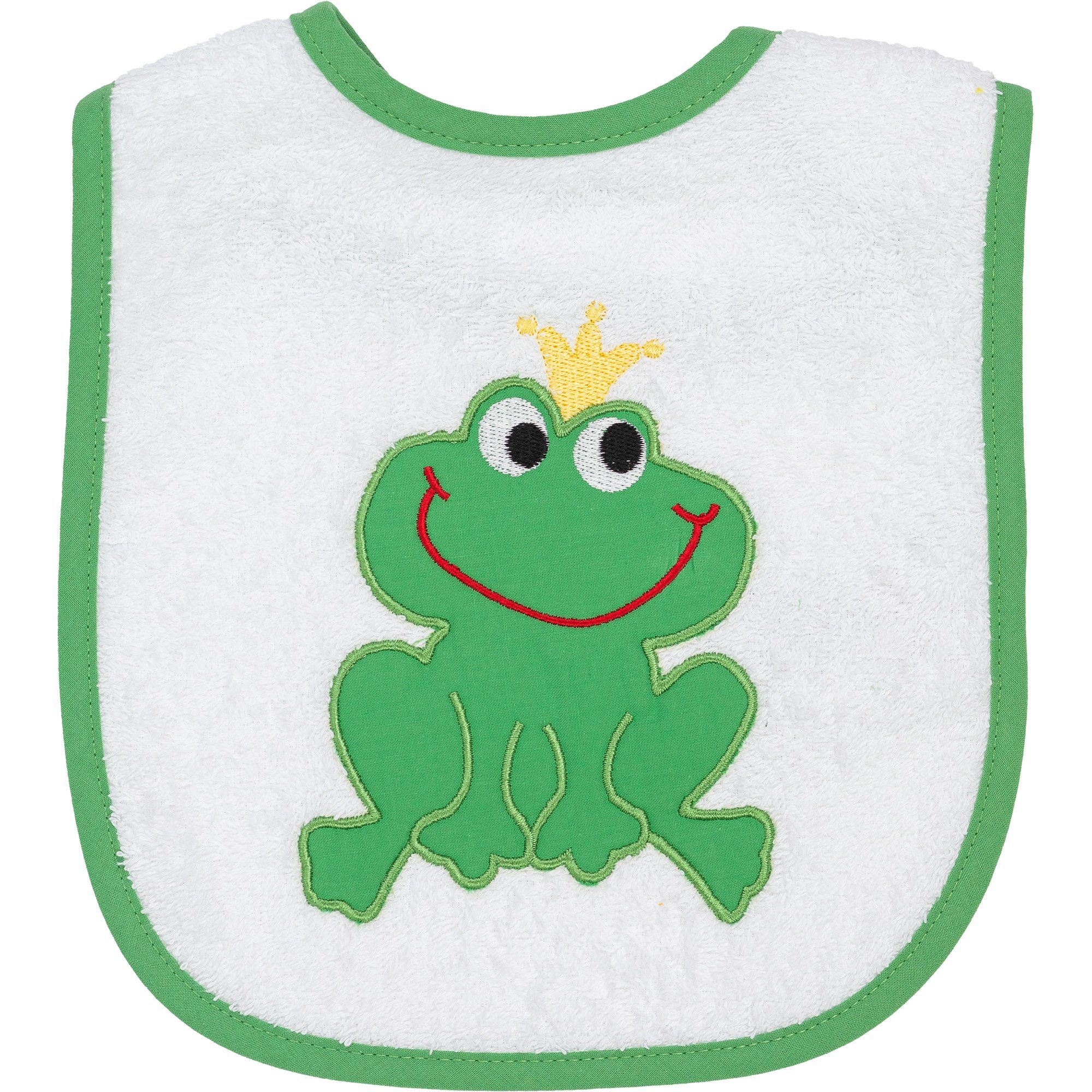 Smithy Lätzchen Froschkönig Frottee, 24 x 24 cm