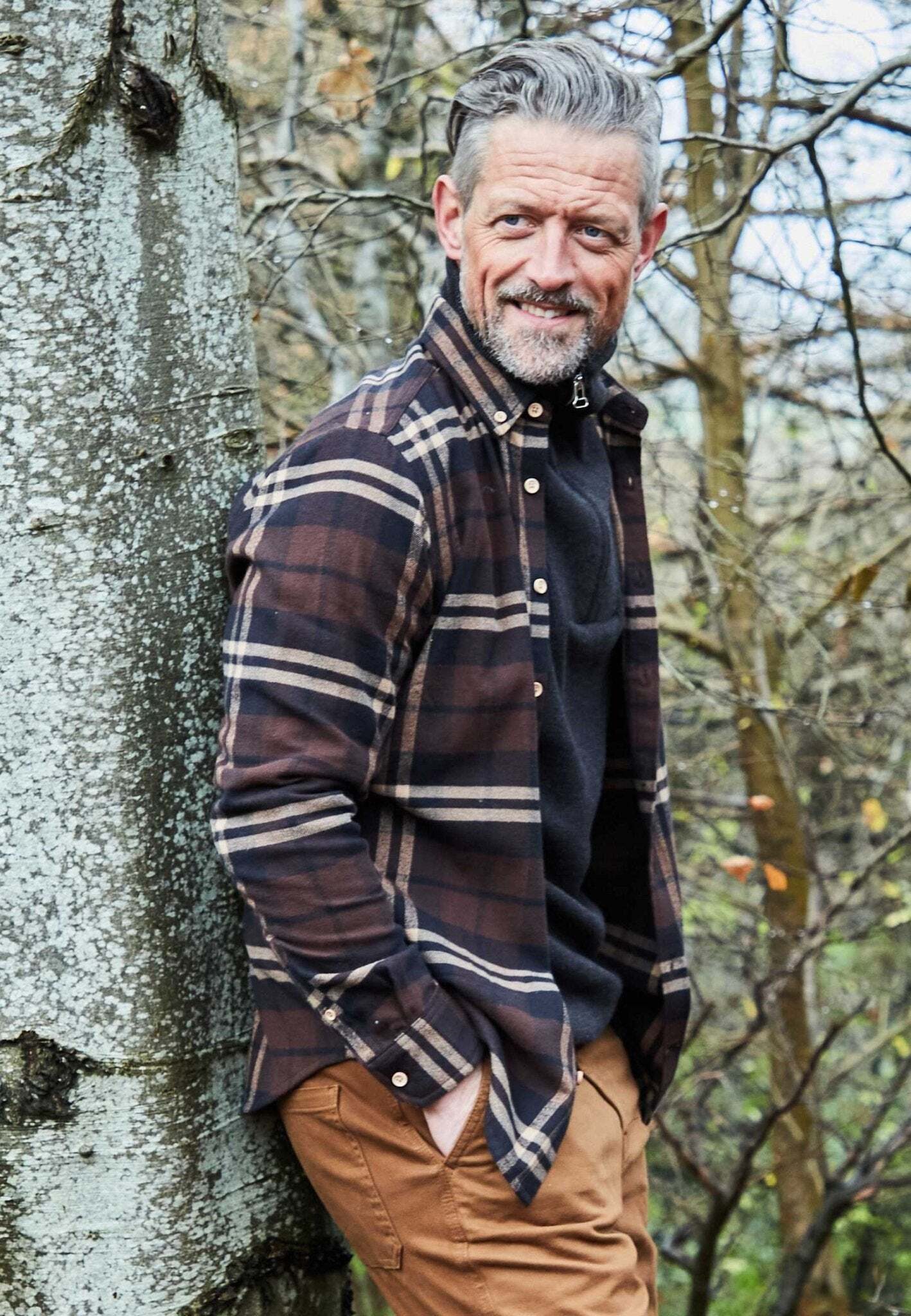 Kronstadt Langarmhemd Herren KSJohan Flanell Herrenhemd Langarm günstig online kaufen