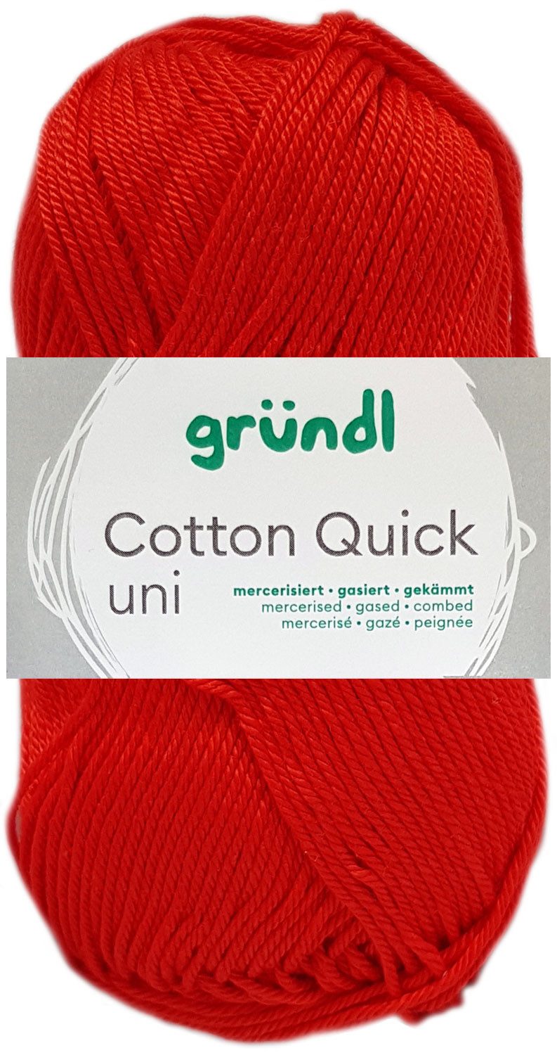 Gründl 50 Gramm Gründl Cotton Quick Uni Farbauswahl Häkelwolle
