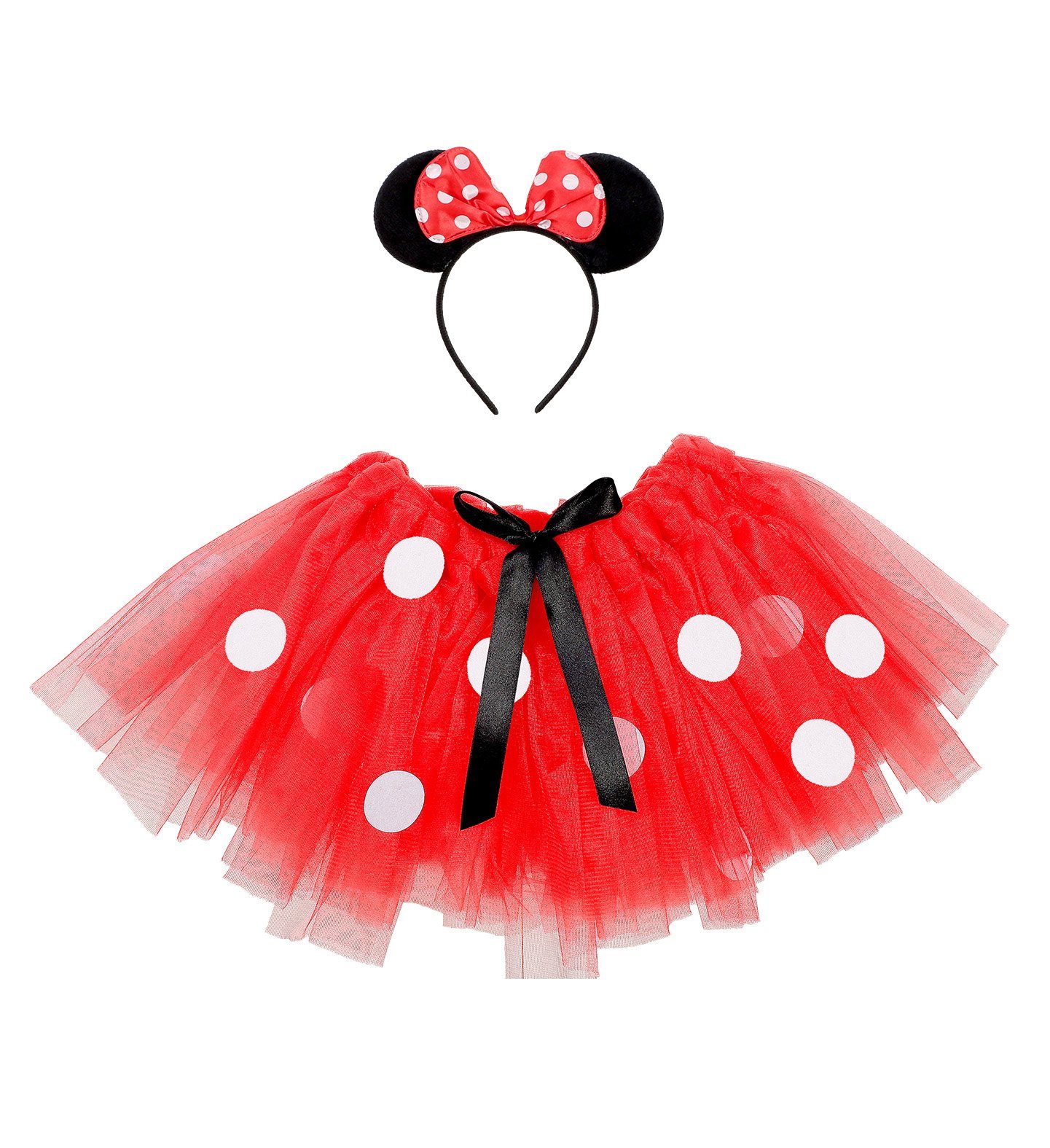 Widmann S.r.l. Kostüm Minnie Maus Kinderkostüm - Tutu und Haarreif, Tie