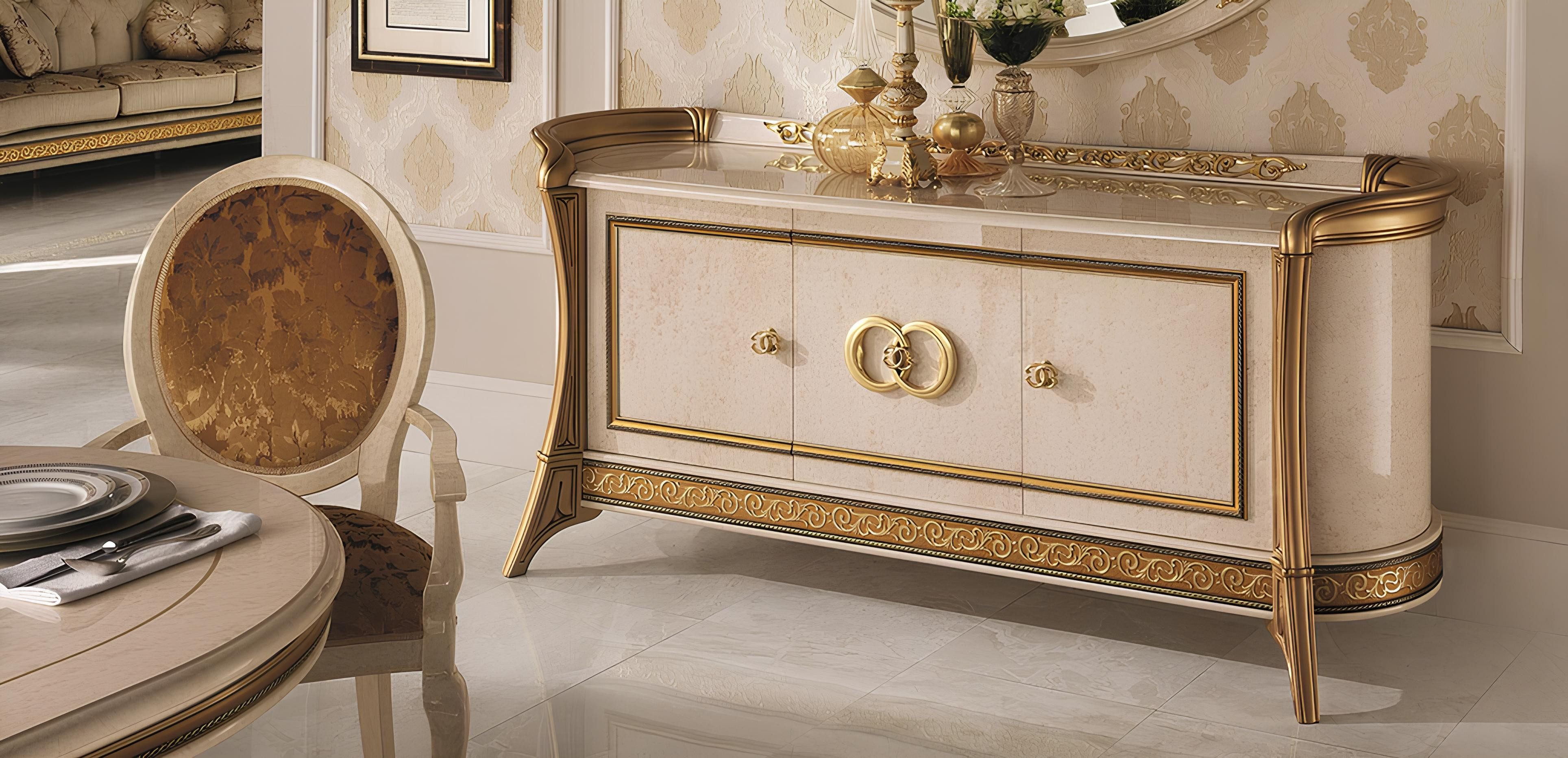 Xlmoebel Kommode Designer Anrichte Regal aus Holz im italienischen Stil (1 St., Anrichte, 2 Schubladen), Made in Europa