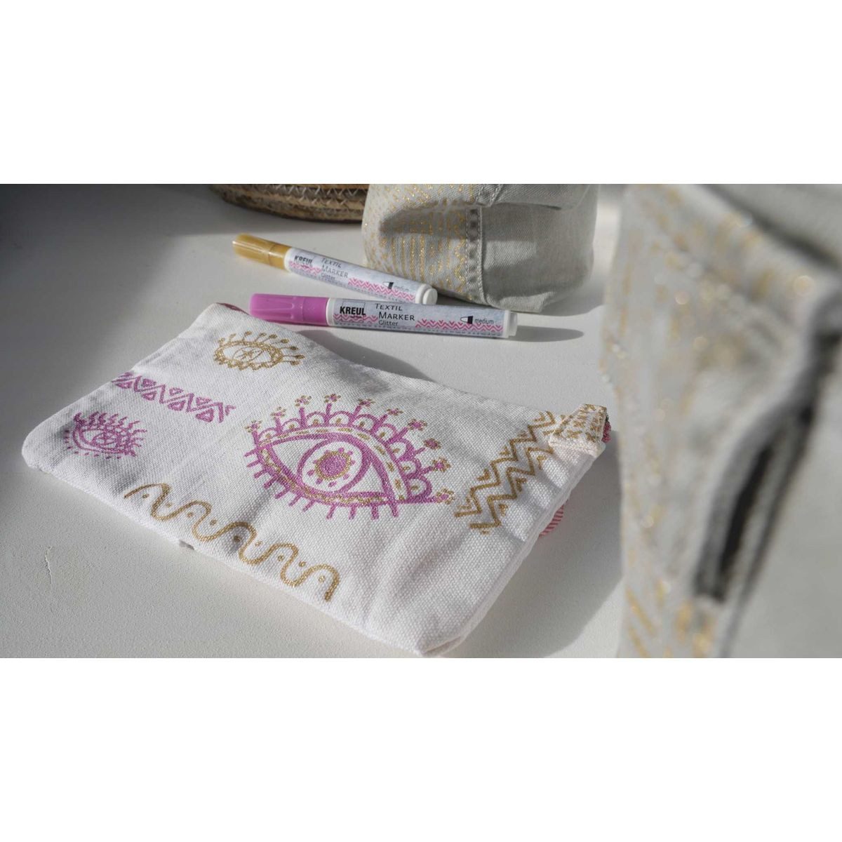 C. KREUL Textilmarker KREUL Textilmarker Glitter medium silber