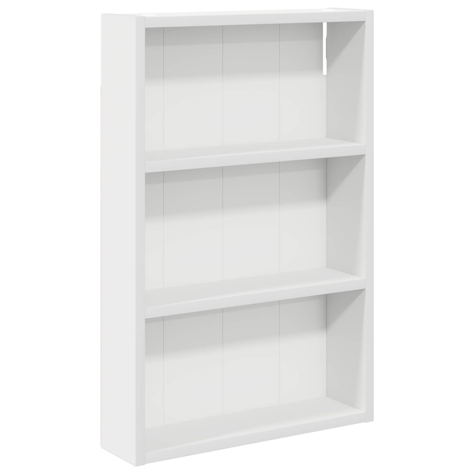 vidaXL Badregal 40 x 10 x 60,5 cm Wandregal Badezimmer Weiß Holzwerkstoff 3 Regalfäche