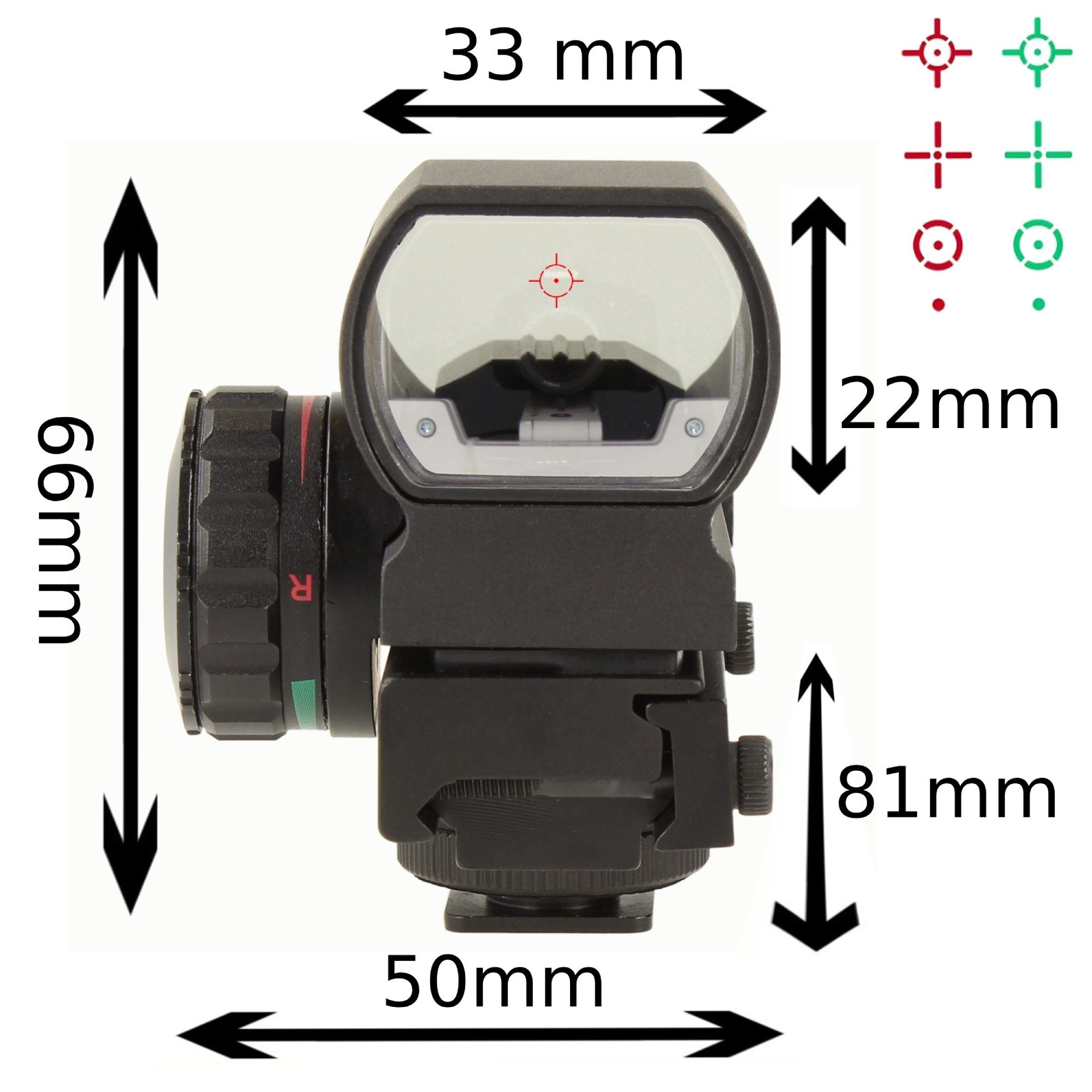 Adapter, für Minadax große Visier Tierfotografie + Red Kameras Punkt Aufstecksucher Dot