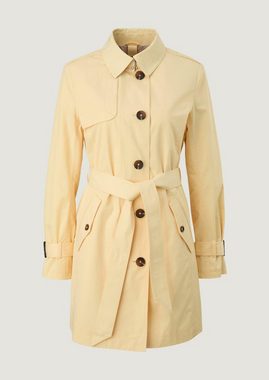 Comma Langmantel Trenchcoat mit Bindegürtel