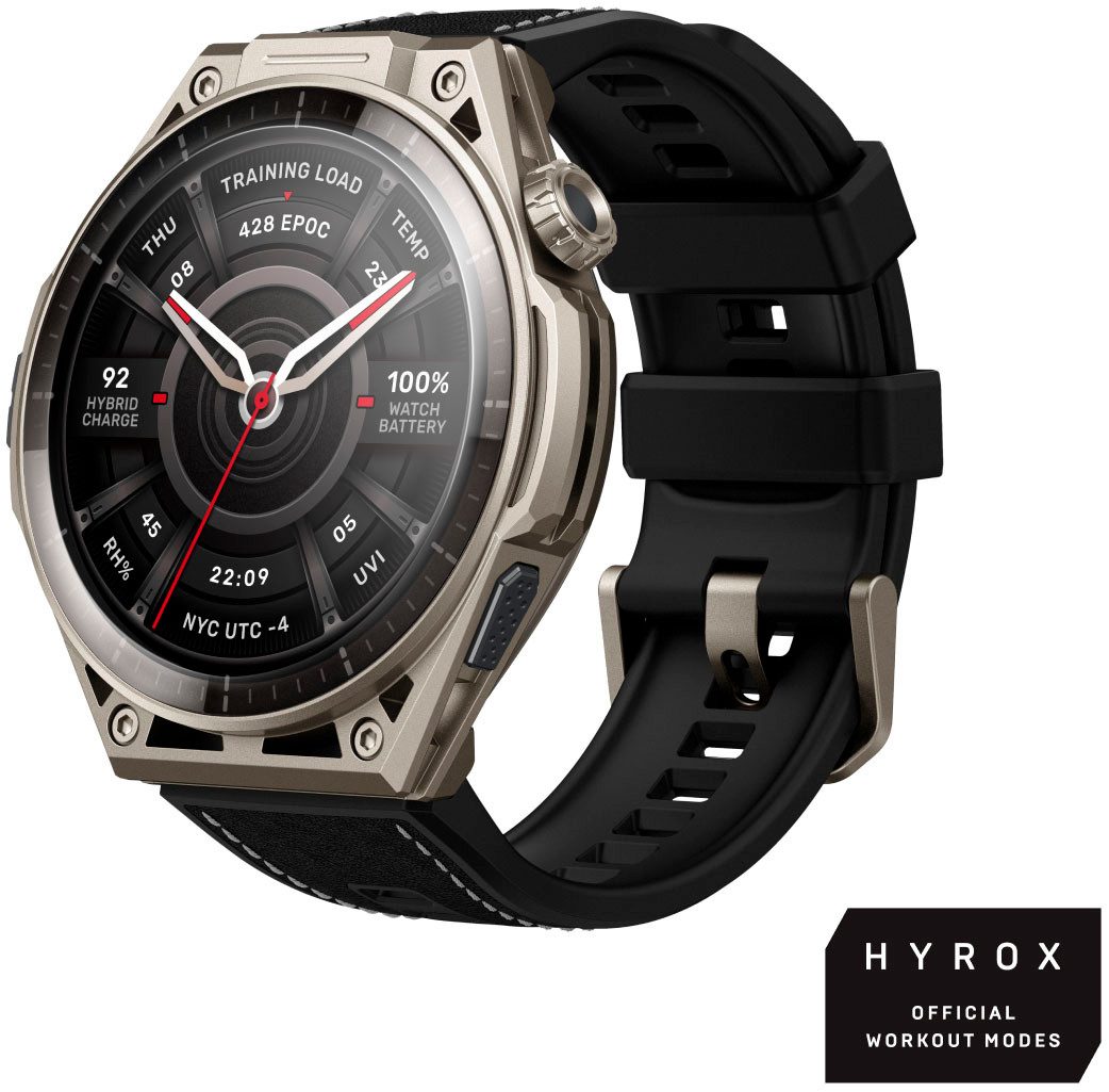 Amazfit Balance Ultra Smartwatch (Zepp OS 6), Hyrox Race Mode, Titangehäuse