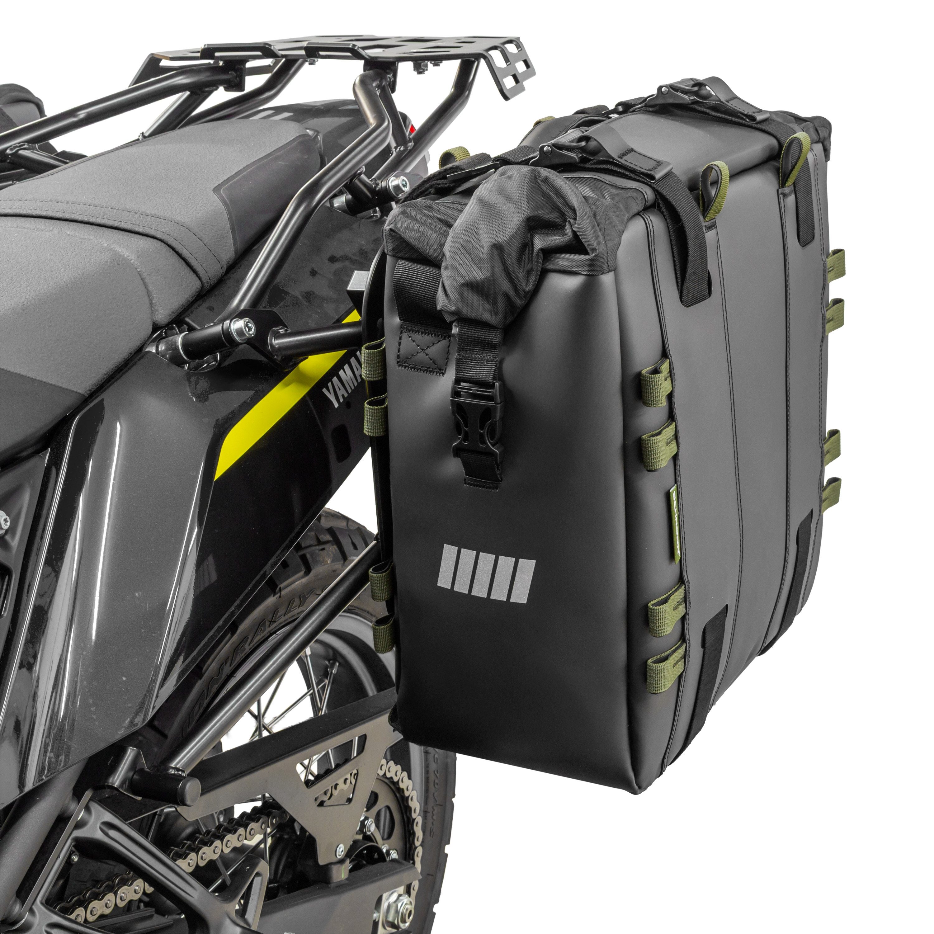 SCHNORR Gepäckträgertasche Motorrad Seitentaschen Set (2×32L) Softbags für Honda XL 750 Transalp