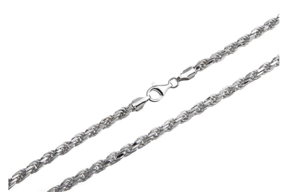 Silberkette Kordelkette 4,5mm - 925 Silber