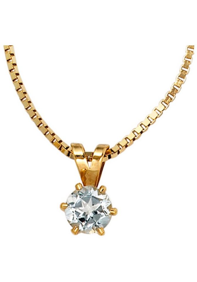 JOBO Kettenanhänger Anhänger mit Aquam... JOBO Kettenanhänger Anhänger mit Aquam...