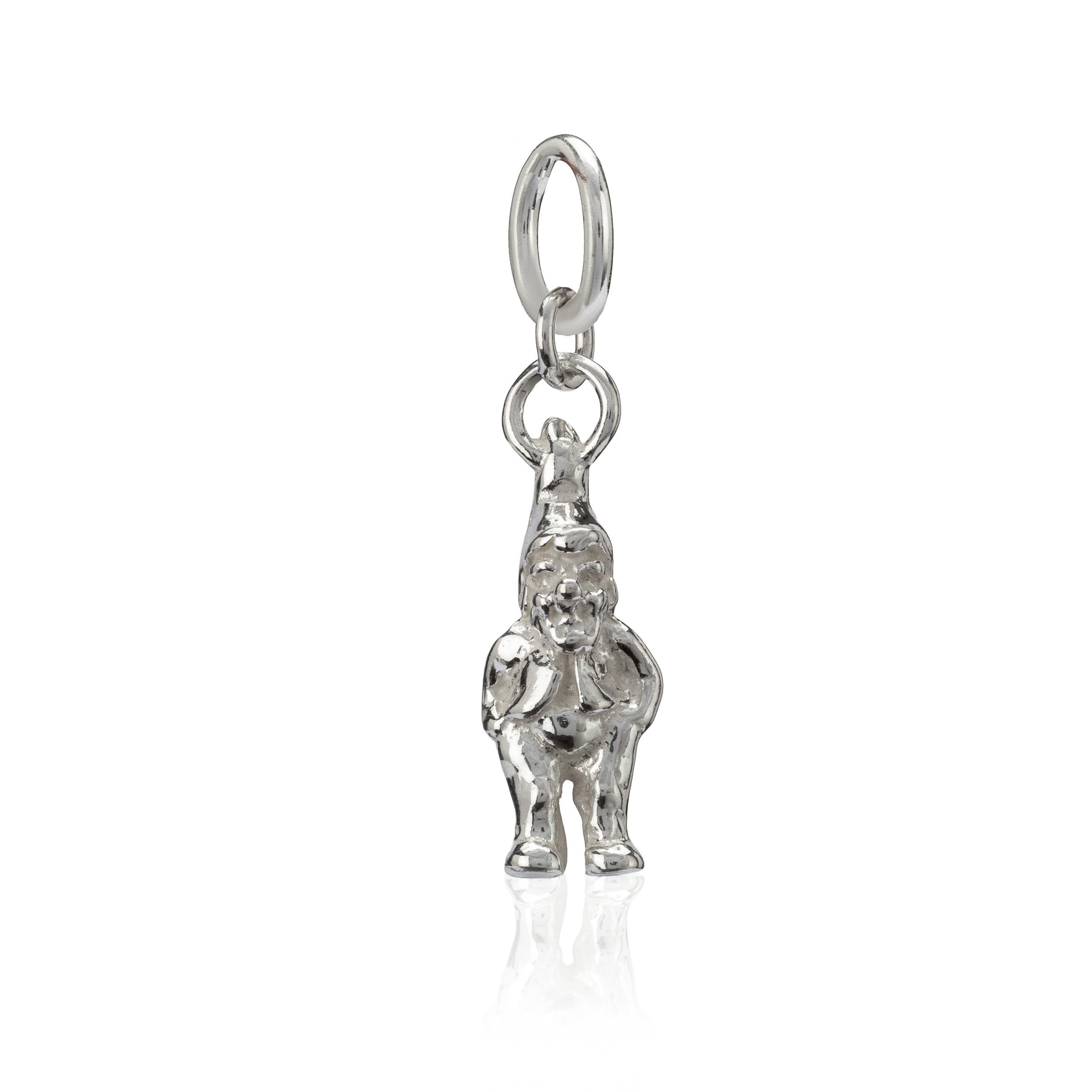 NKlaus Kettenanhänger Damen Kettenanhänger Zwerg 925 Silber 18x7mm