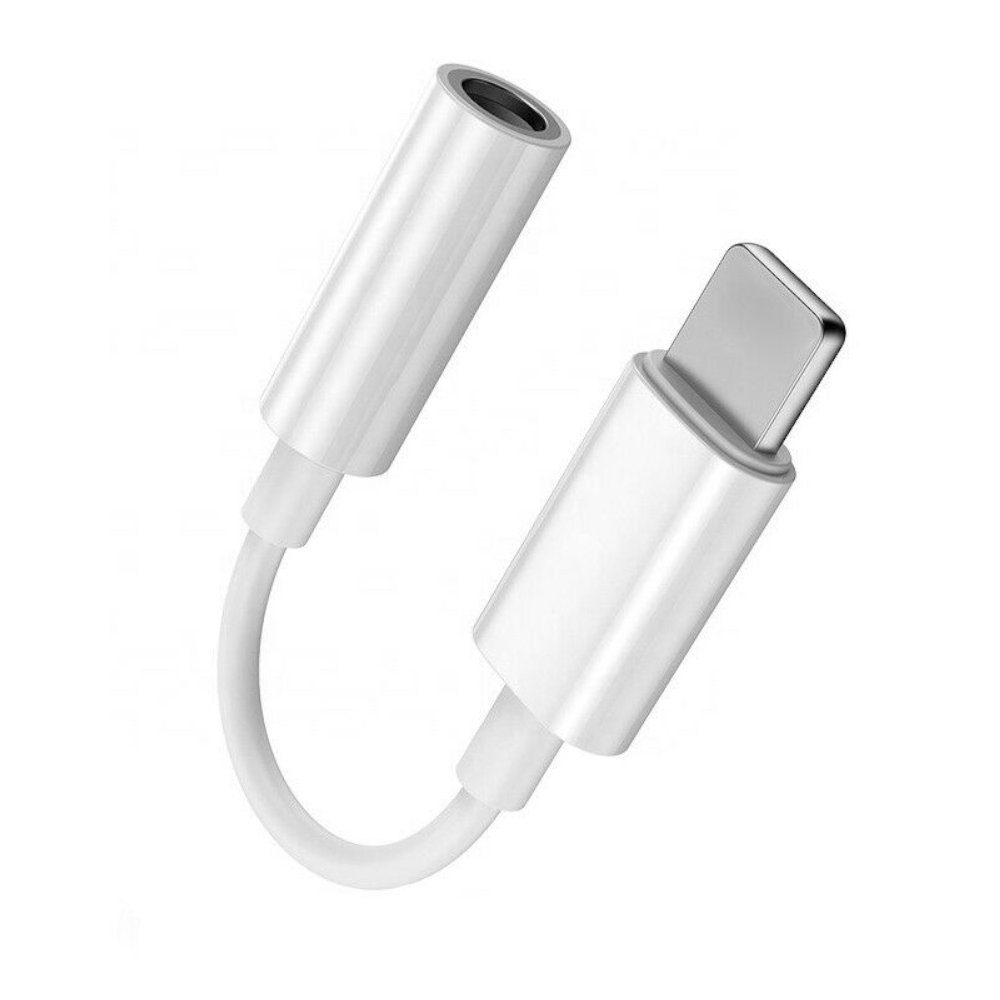 TradeNation Apple iPhone Adapter Lightning Aux auf Klinke Audio Kabel Kopfhörer Smartphone-Adapter Lightning zu 3,5-mm-Klinke, Kompatible für jedes IPhone