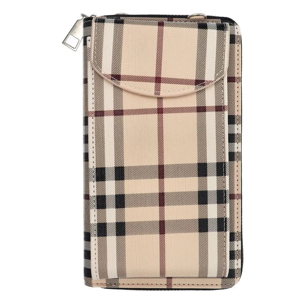 COFI 1453 Handytasche Stilvolle Handtasche für Smartphones mit Reißverschluss