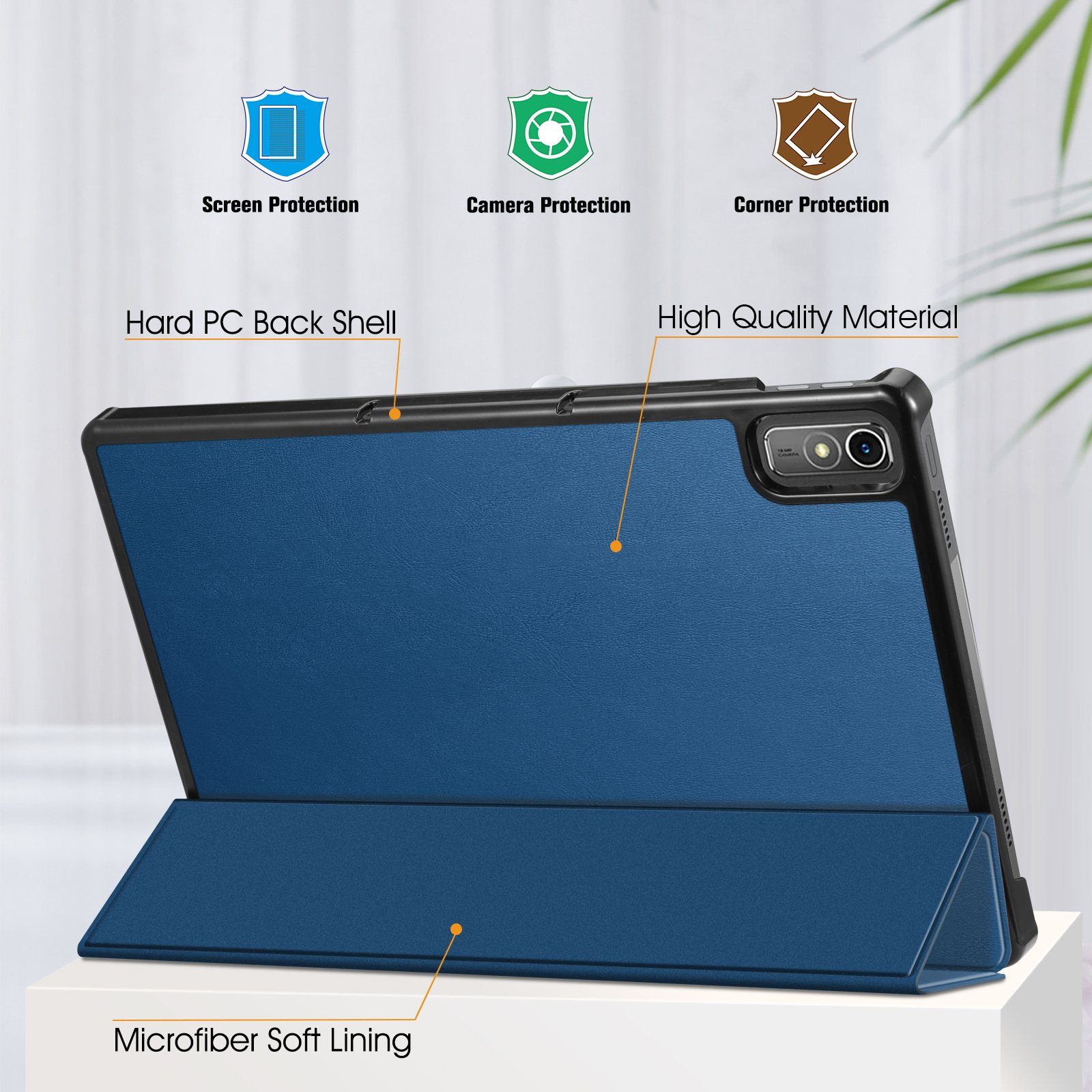 Fintie Tablet-Hülle für Lenovo Tab P11 (2nd Gen) 11.5 Zoll TB350FU/TB350XU 2022, Ultra Schlank Kunstleder Schutzhülle mit Auto Schlaf/Wach Funktion