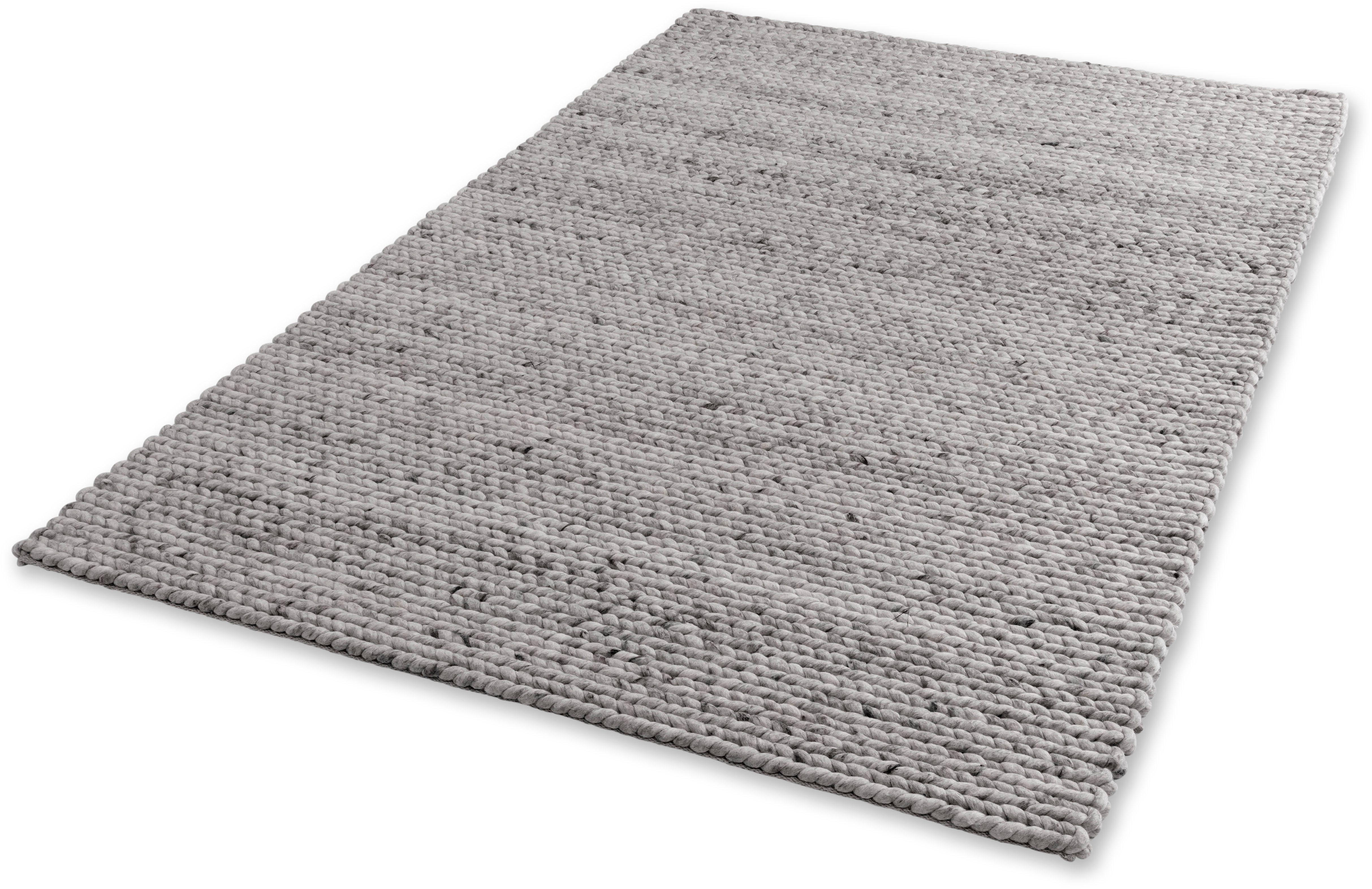 SCHÖNER WOHNEN-Kollektion Teppich Enisa 6027, rechteckig, Höhe: 15 mm, Struktur, Wolle, handweb, Wohnzimmer, Schöner Wohnen Kollektion