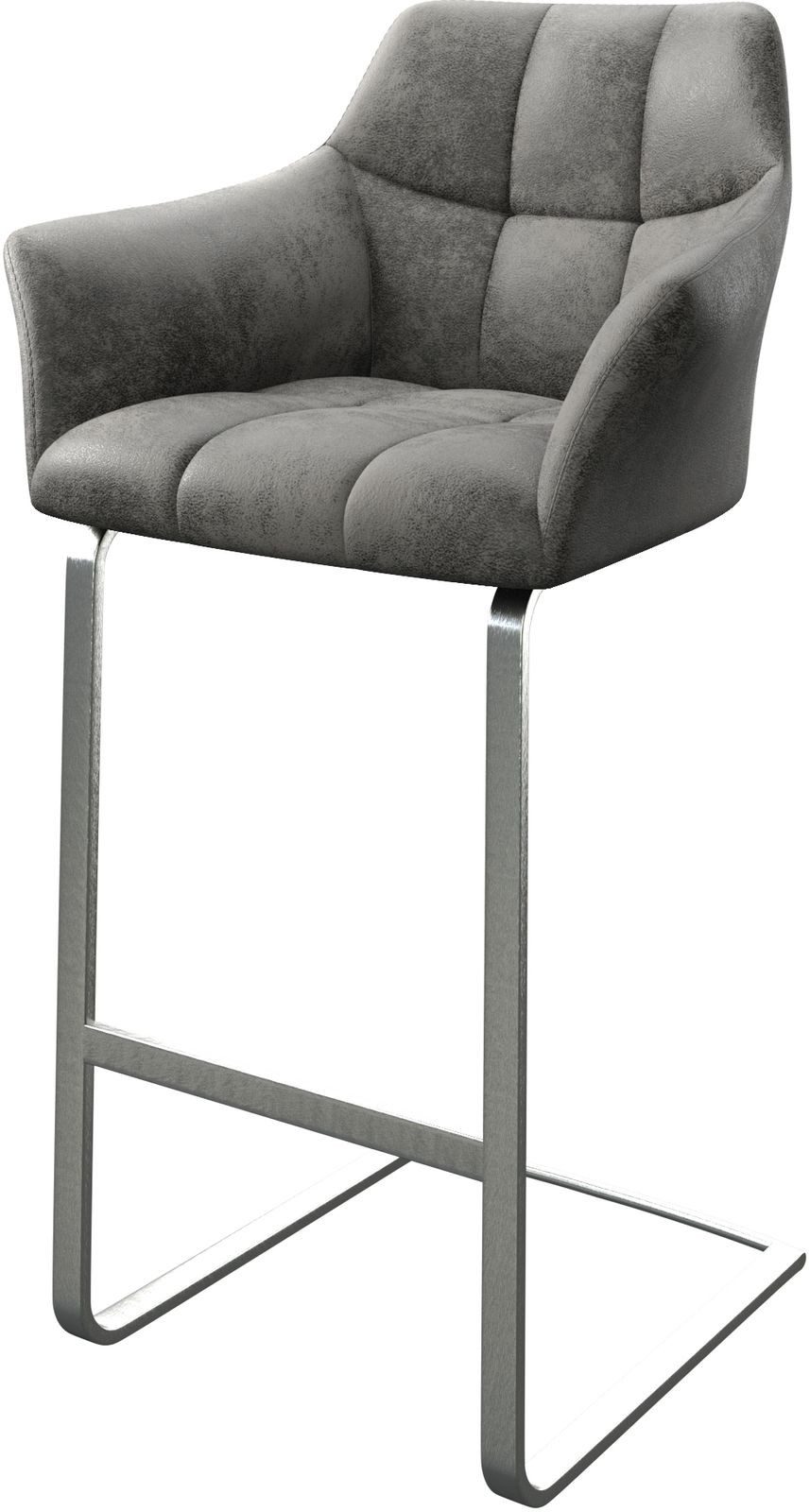 DELIFE Barhocker Yulo-Flex, Freischwinger flach Edelstahl günstig online kaufen