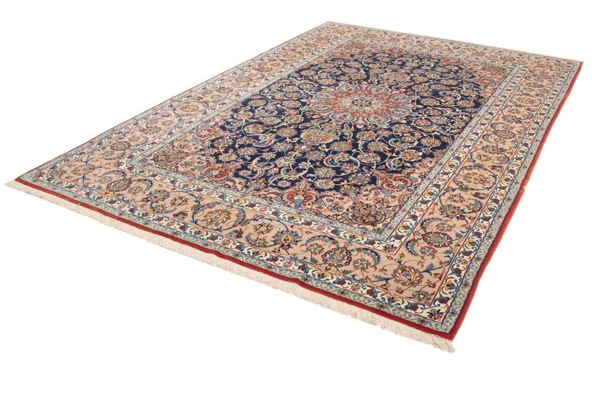 Orientteppich Isfahan Seidenkette 201x301 mm 6 Höhe: Handgeknüpfter Trading, Orientteppich, Nain rechteckig