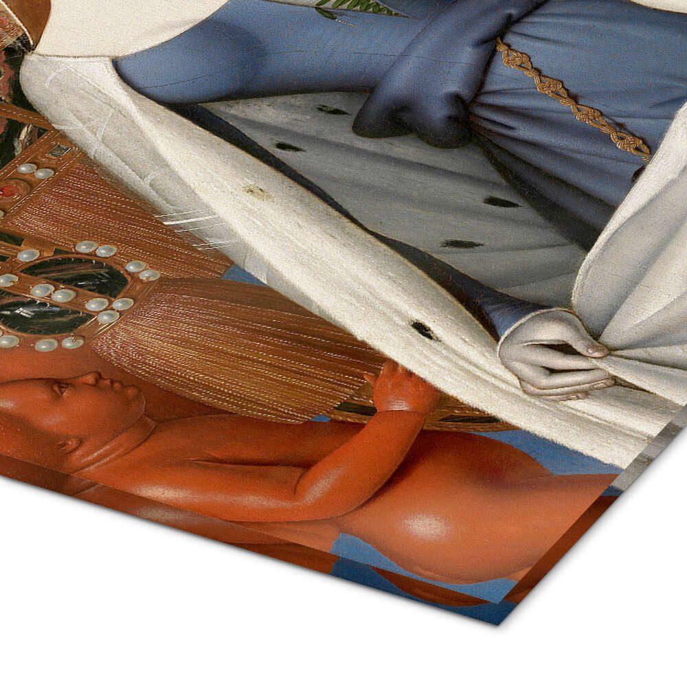 Posterlounge Wandbild Jungfrau und Kind umgeben von Engeln, Jean Fouquet, erhältlich als Poster, Leinwandbild, Wandsticker oder Acrylglasbild