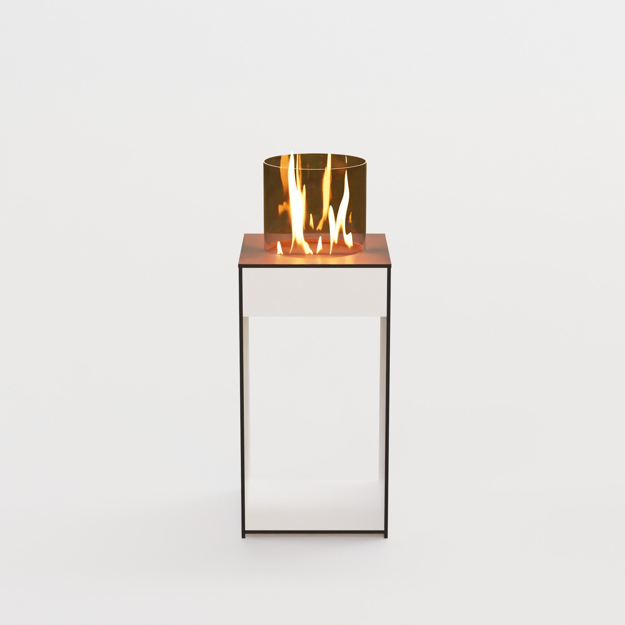 GLOW FIRE Echtfeuer-Dekokamin Emma Concept M Outdoor Ethanolkamin, echte Flamme mit Wohlfühlfaktor, TÜV geprüfter Sicherheitsbrenner