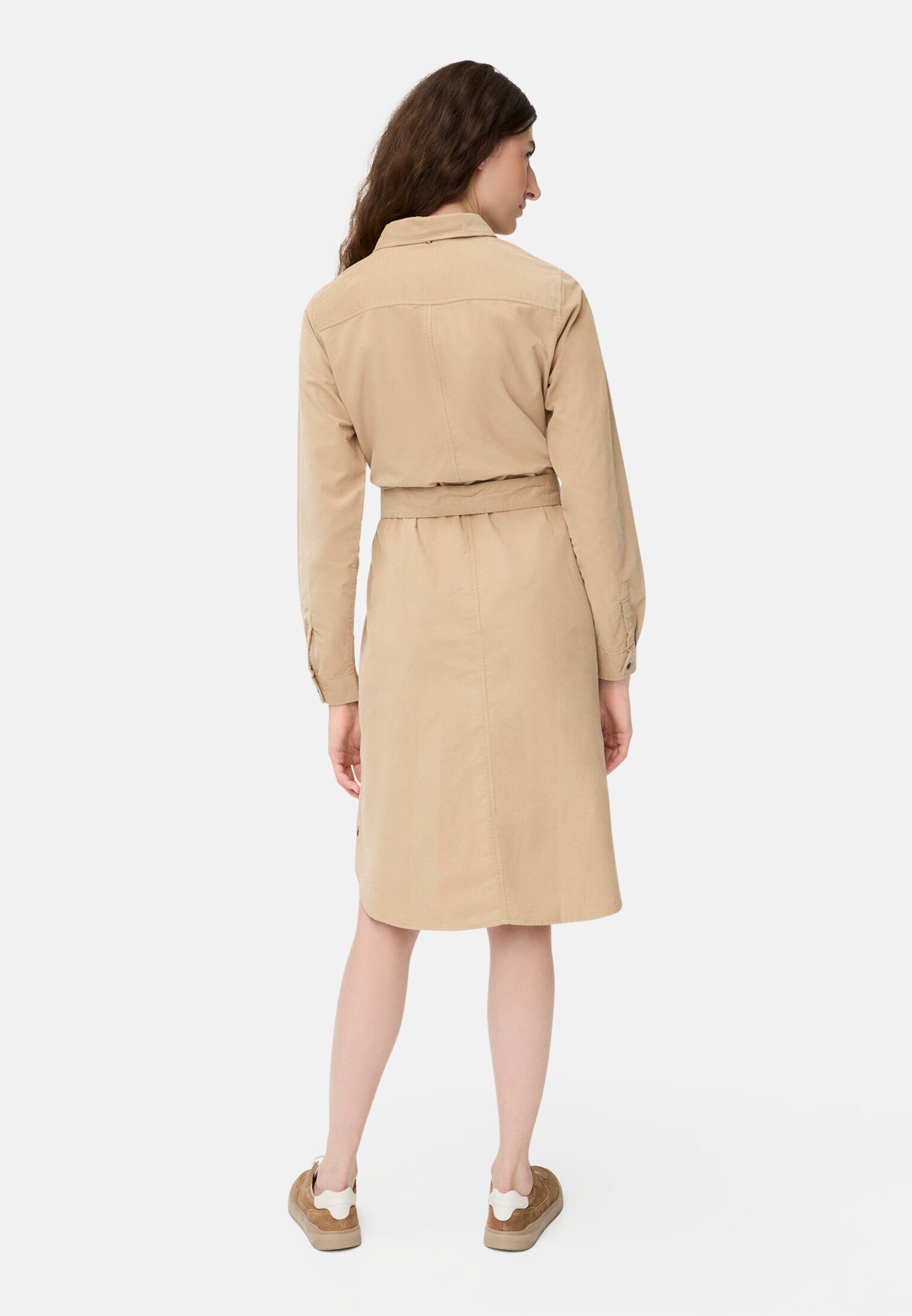 camel active Blusenkleid mit Taillengürtel Langarm (1-tlg)