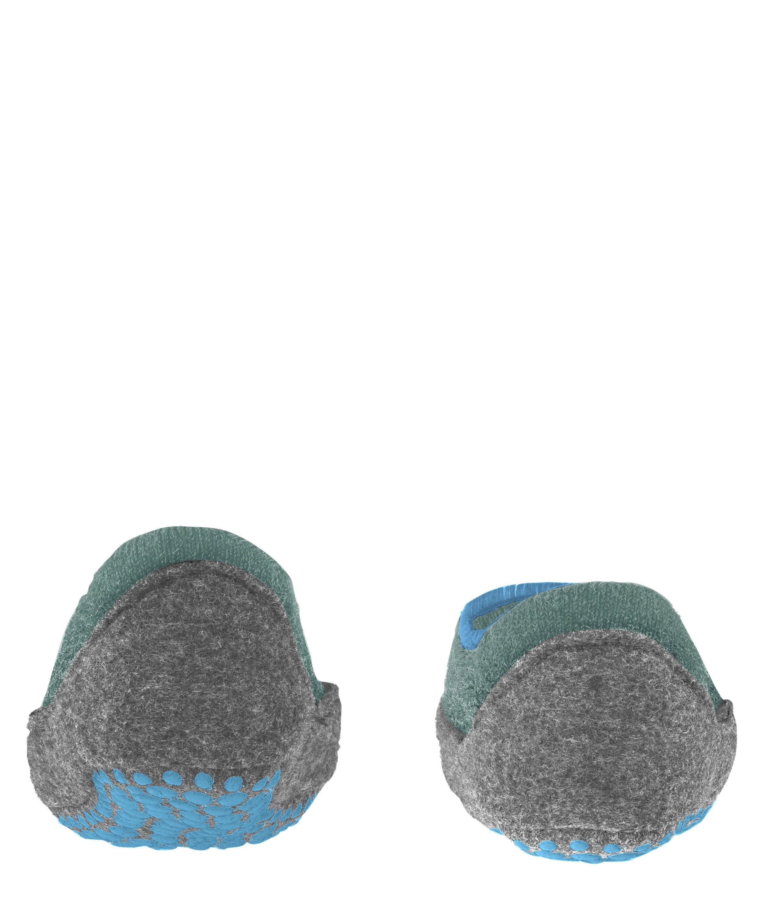 Cosyshoe Noppendruck mit (1-Paar) dark Merinowolle (7248) Sneakersocken aus jade FALKE