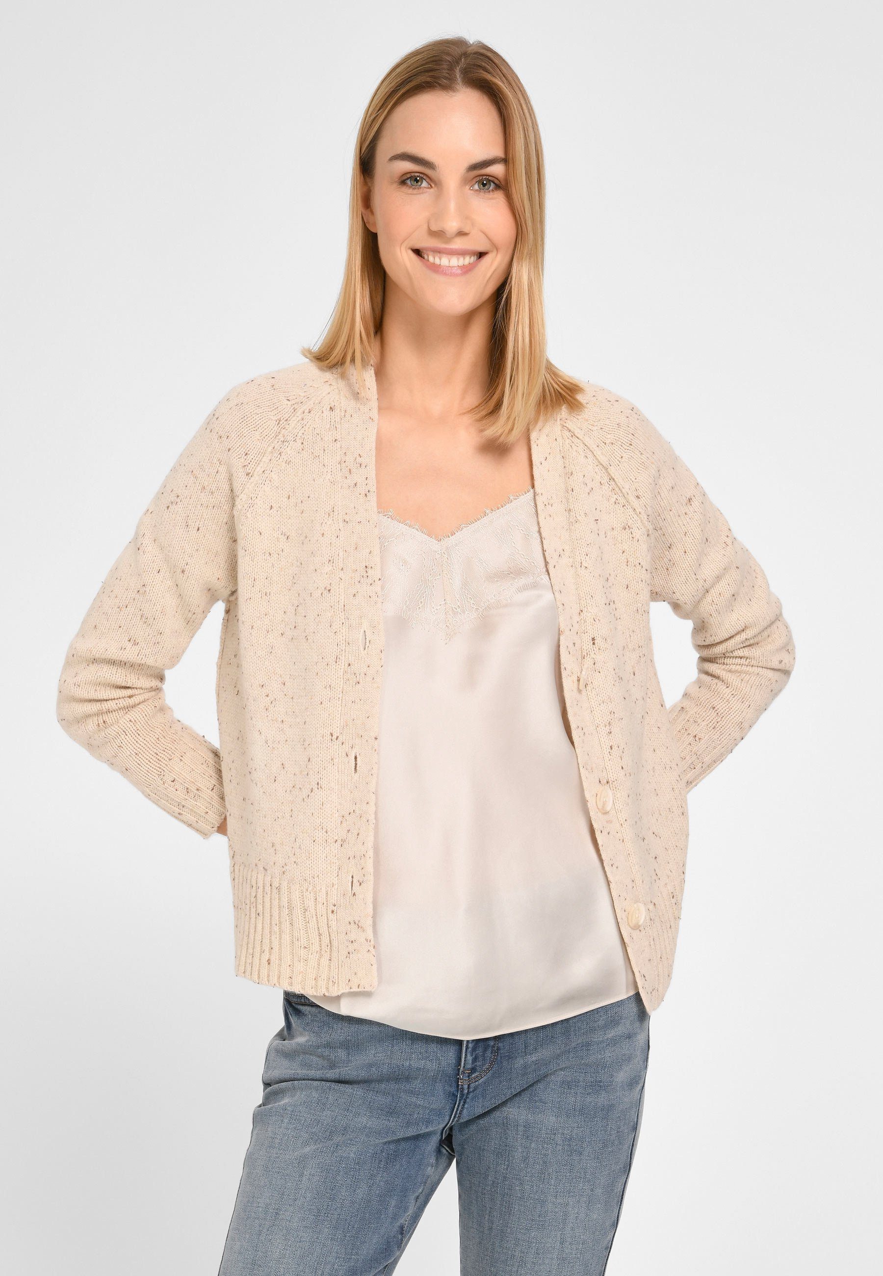 Peter Hahn Cardigan Design New wollweiss modernem Wool mit