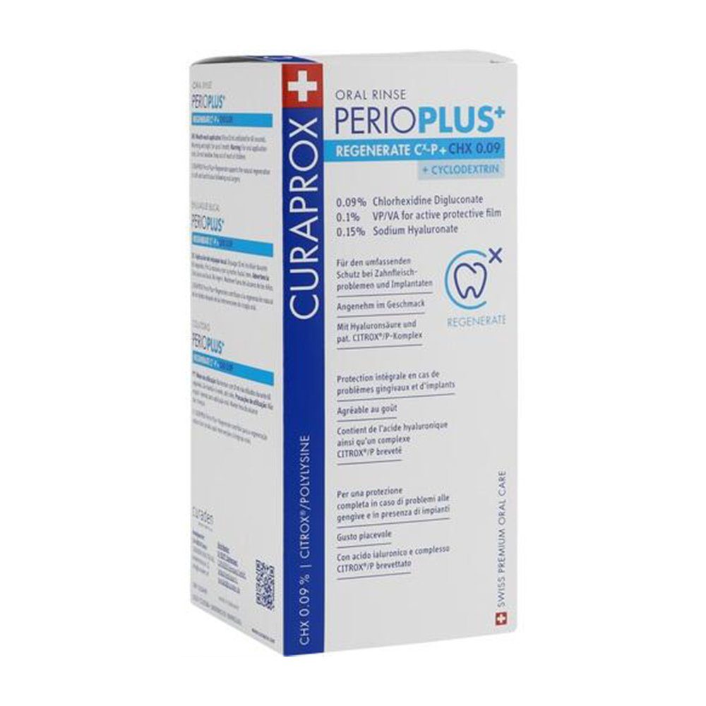 Curaden Germany GmbH Mundspülung, CURAPROX perio Plus+ Regenerate Mundspül.CHX 0,09%, 200 ml