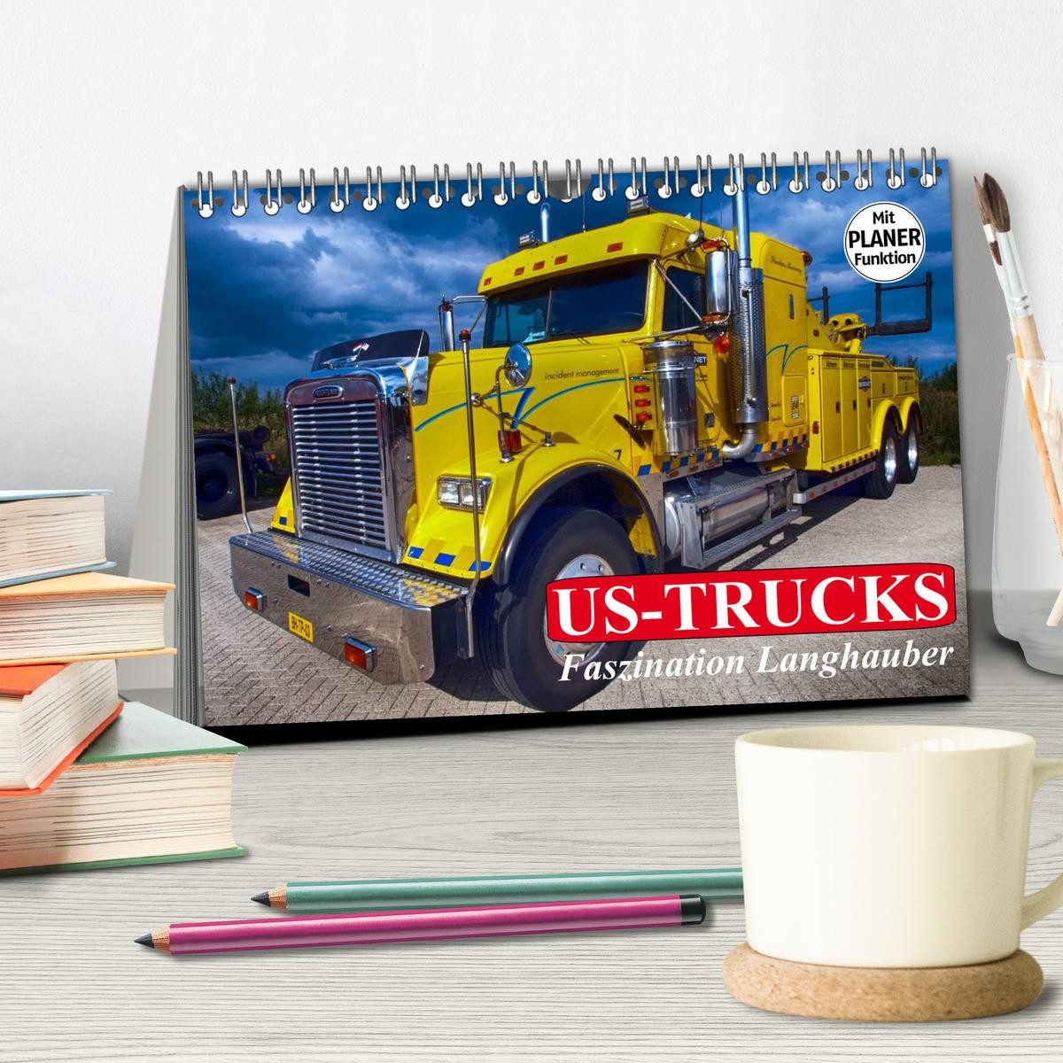 CALVENDO Wandkalender US-Trucks. Faszination Langhauber (Tischkalender 2027 DIN A5 quer), CA