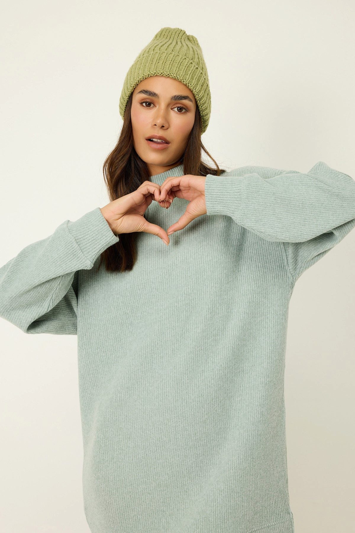 No Matter What Minikleid Kleid mit halbem Rollkragen