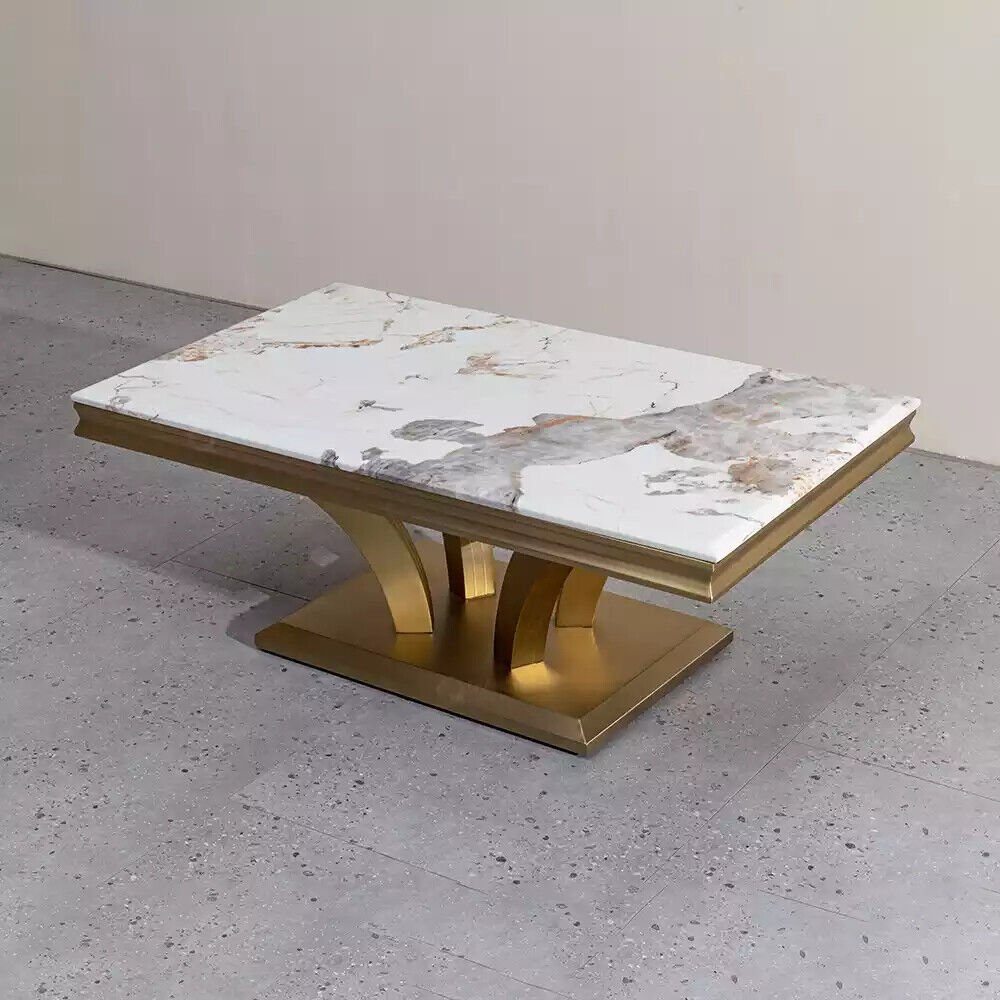 in Couchtisch Tische Couchtisch), 1x (1-St., Europa Gold Design Luxus Wohnzimmer Möbel JVmoebel Made Couchtisch Couchtische