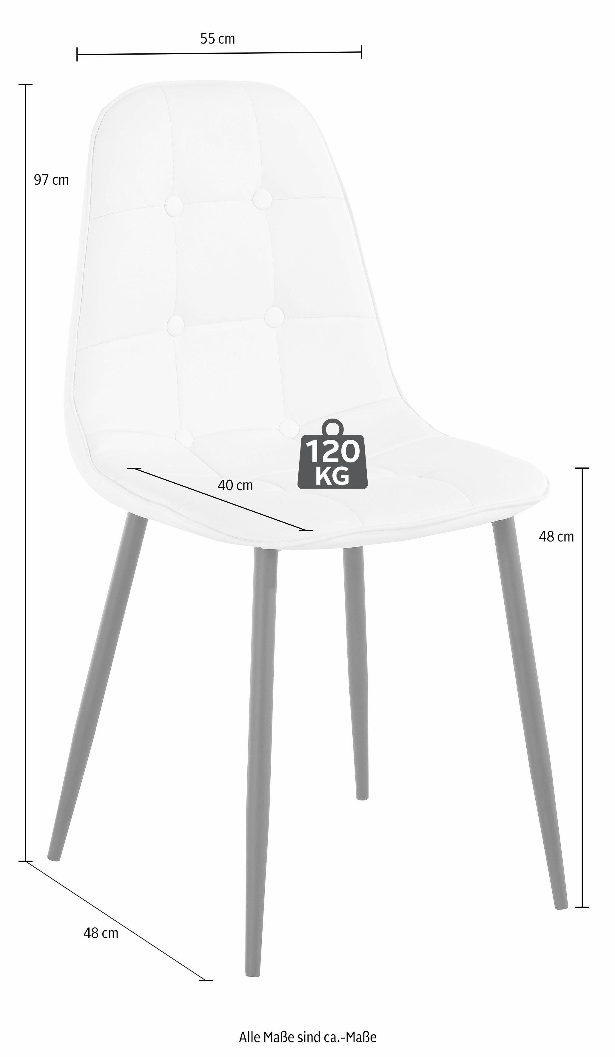 INOSIGN Essgruppe, (Set, 5-tlg), mit Glastisch, Breite 80 cm