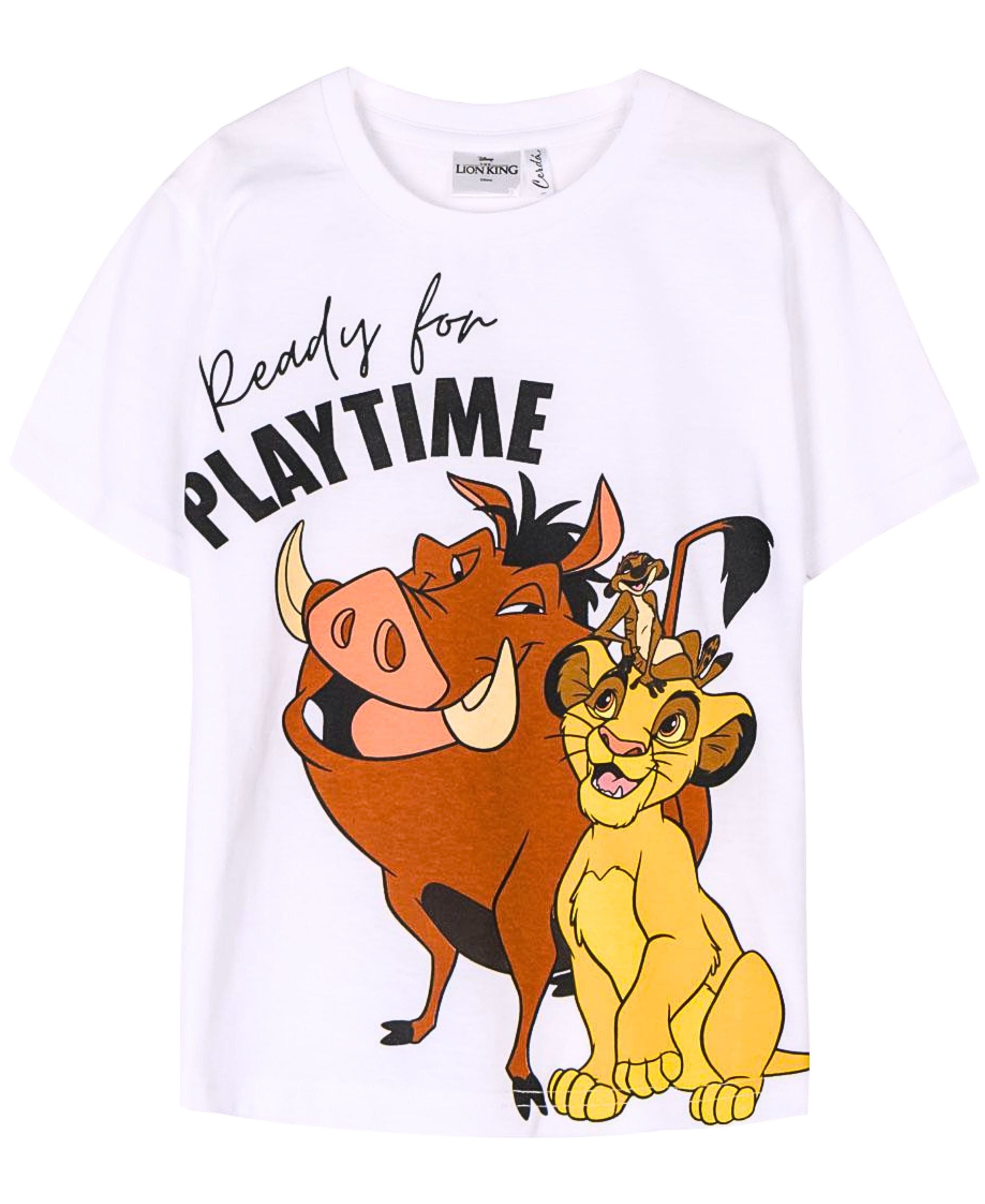 Disney The Lion King T-Shirt Ready for Playtime Kinder Kurzarmshirt aus Jersey Gr. 92 - 116 cm