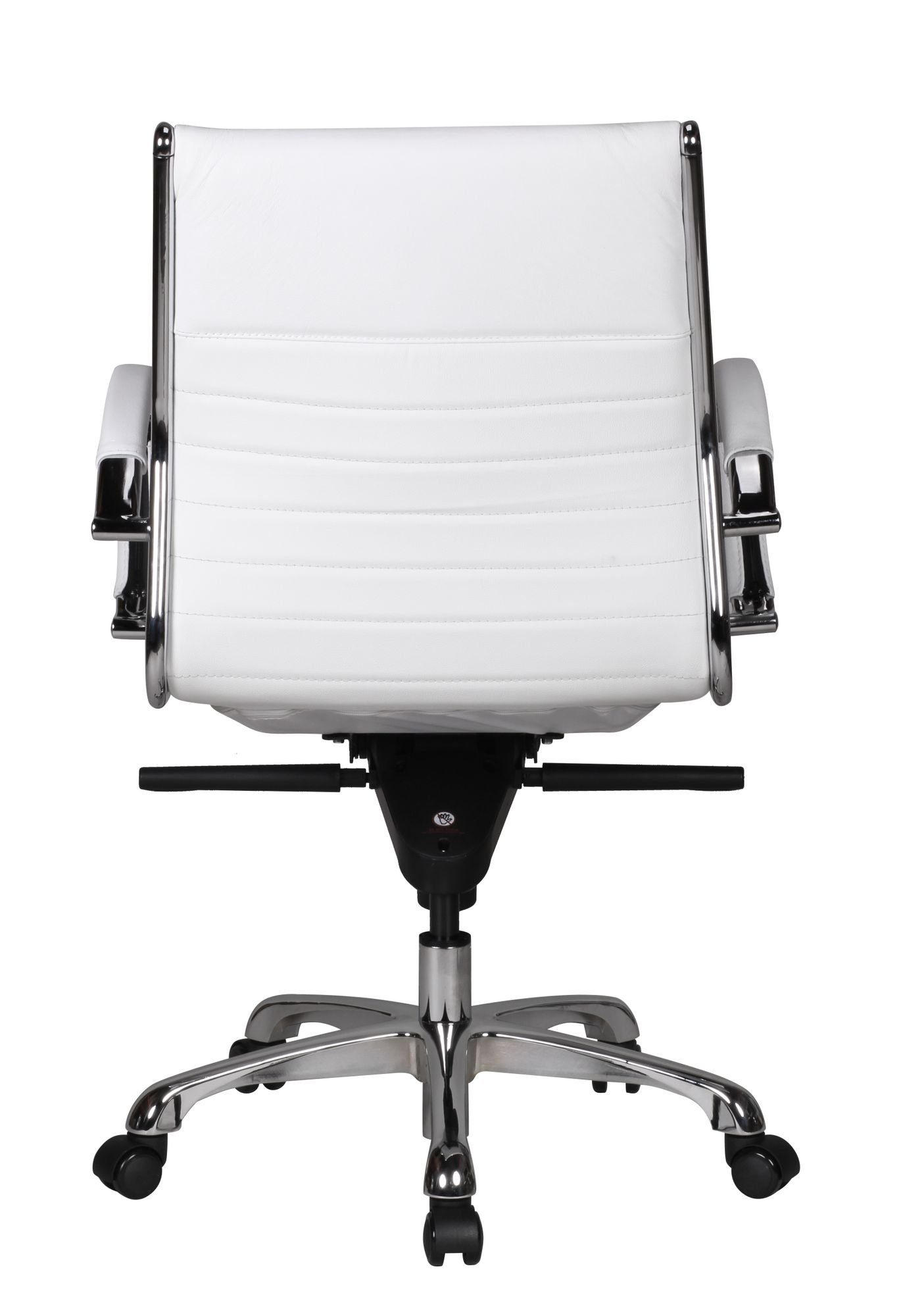 SuVa1580_1 Bürostuhl FINEBUY Echtleder 120kg 2 (SALZBURG Schreibtischstuhl), XXL höhenverstellbar Weiß Weiß | Chefsessel Schreibtischstuhl Weiß