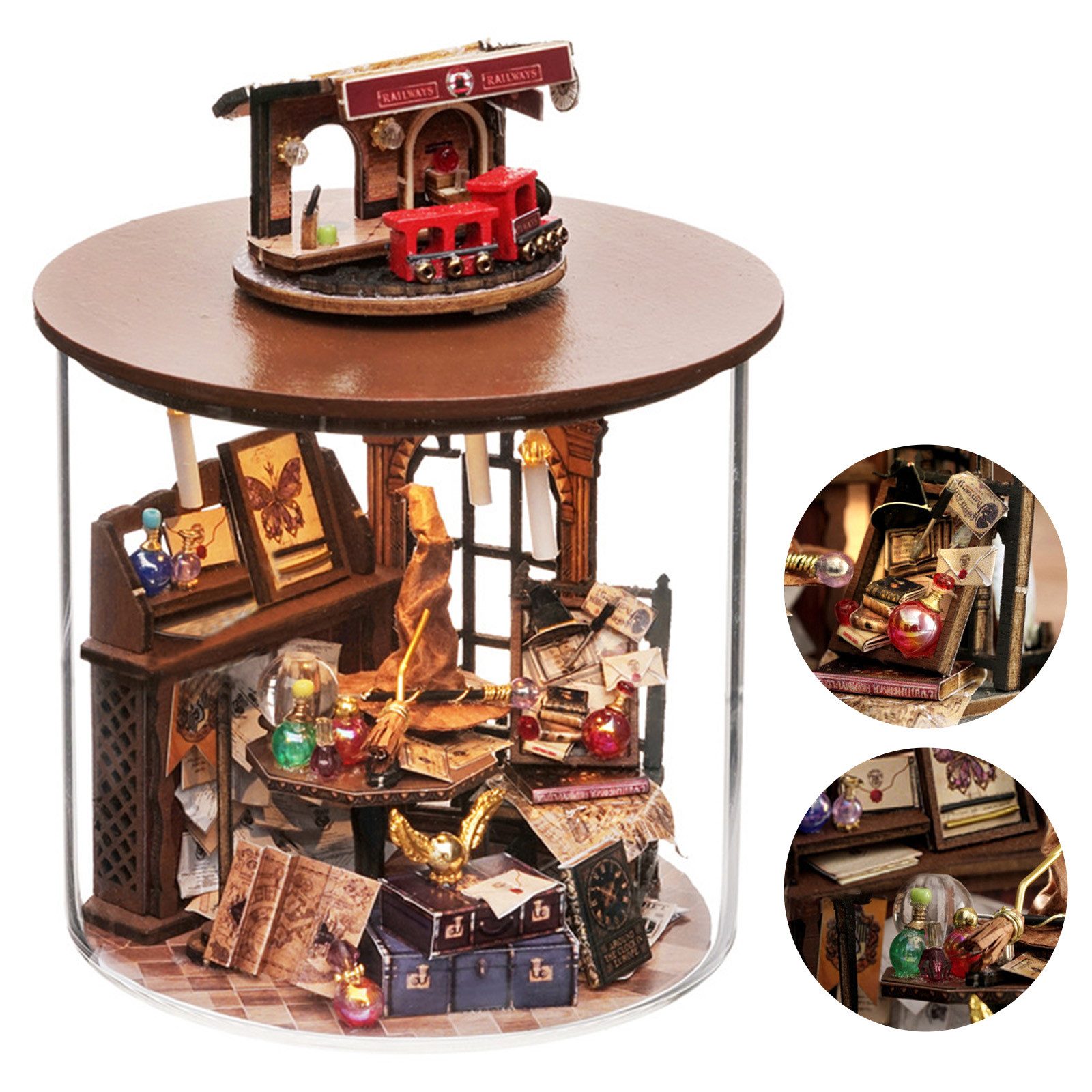 OKWISH 3D-Puzzle Miniaturhaus Bastelset DIY Modellbausatz günstig online kaufen