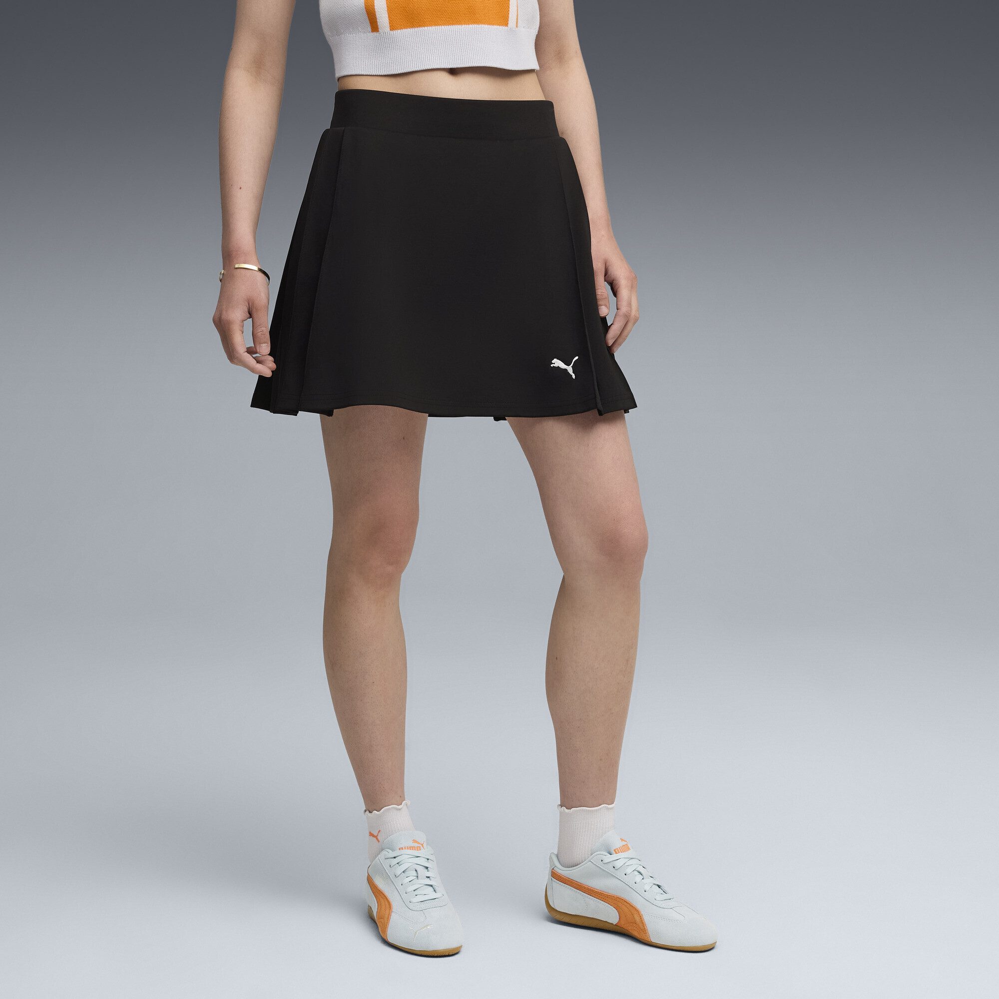 PUMA Jerseyrock Wardrobe Essentials Faltenrock Damen günstig online kaufen