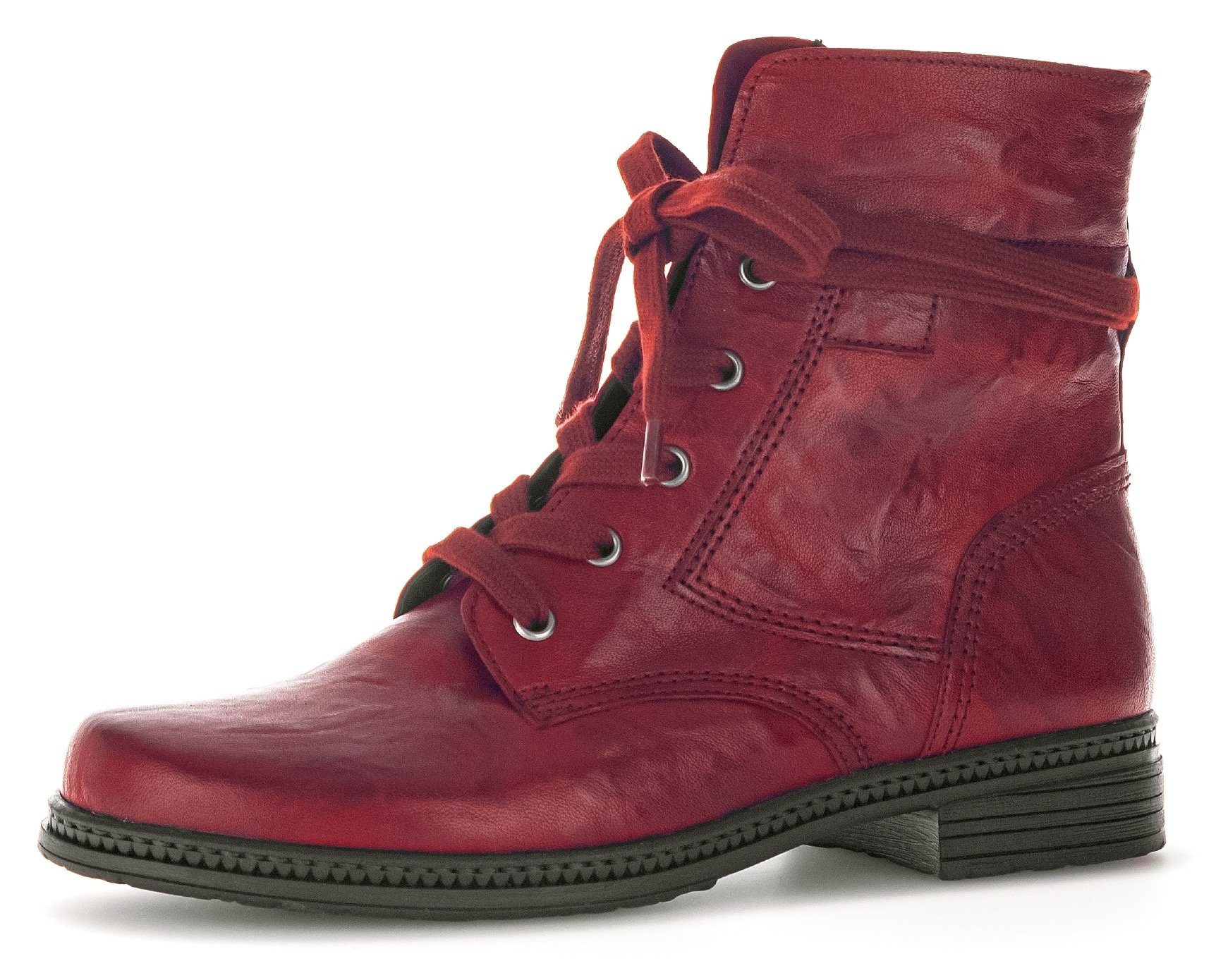 Gabor Schnürstiefelette mit langen Schnürsenkeln Rot (dark-red)