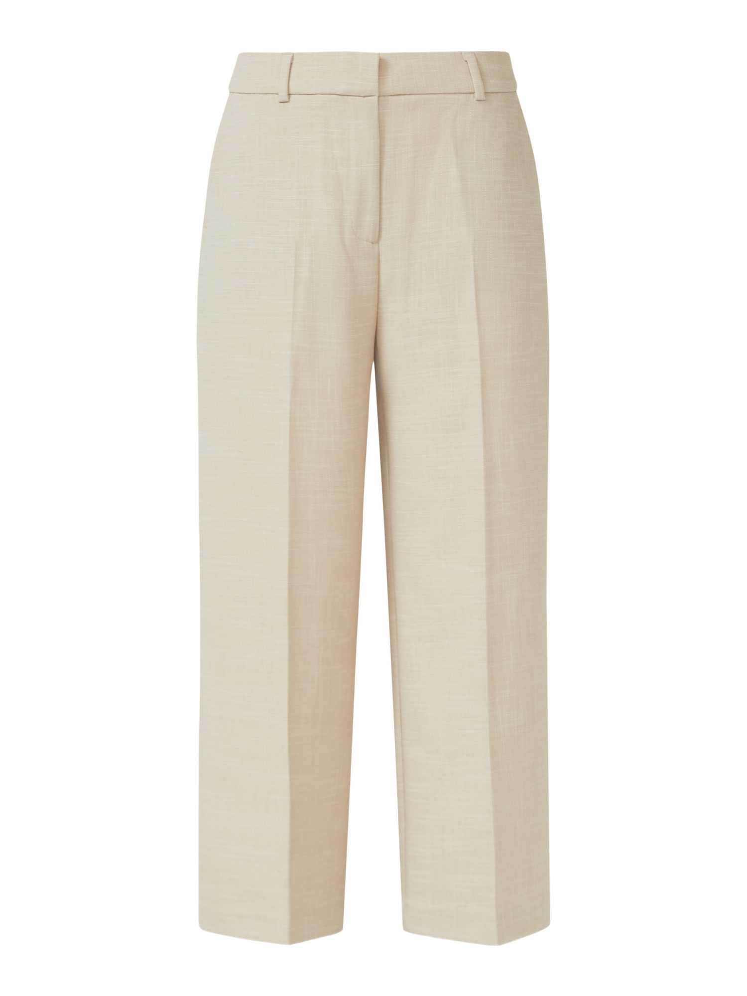 comma 7/8-Hose natur,Casual,Polyester,Strukturiert,Wide Leg,Mittel