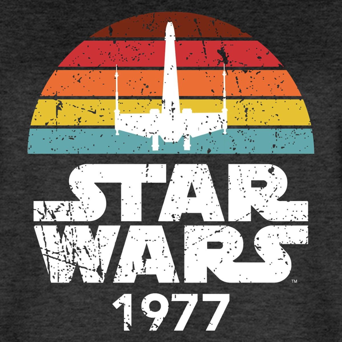 Spreadshirt T-Shirt Star Wars Schriftzug 1977 Retro Premium Langarmshirt Damen (1-tlg)