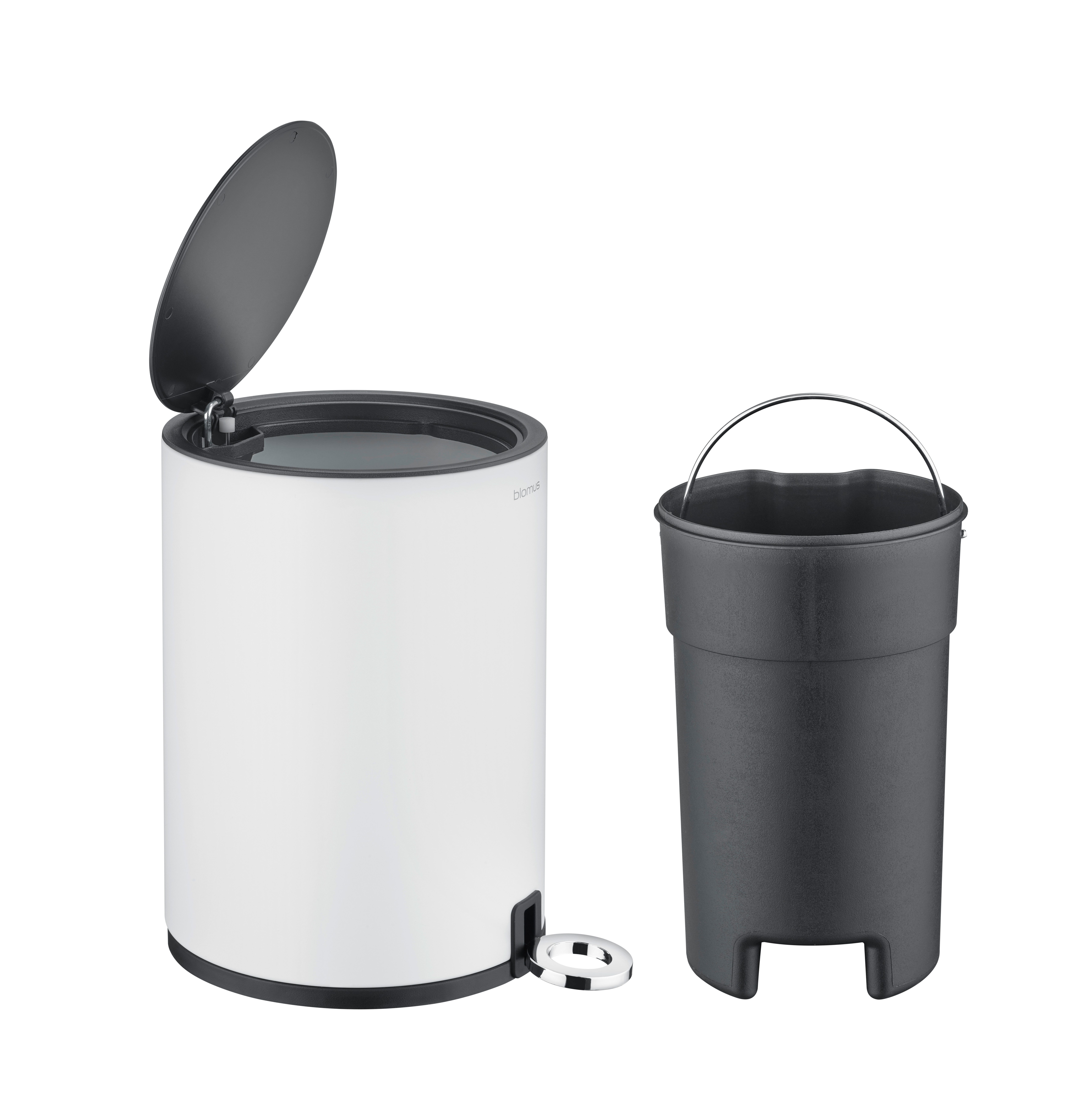 blomus Kosmetikeimer -SINO- Mülleimer 3 Liter, Absenkautomatik (Soft Close), Innenbehälter