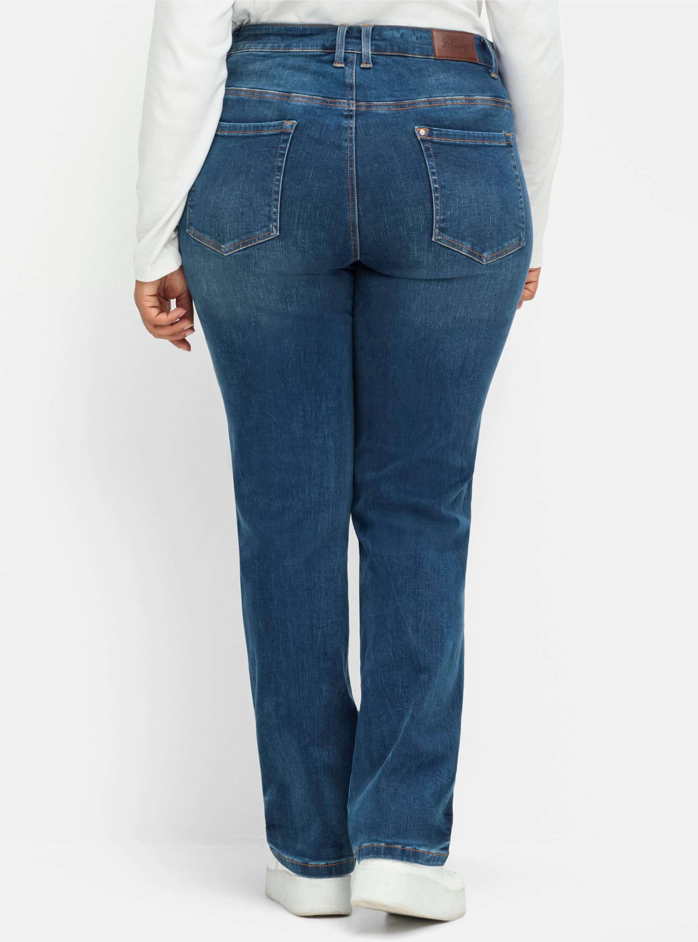 Sheego Bequeme Jeans Jeans komfortabel mit Bodyforming-Effekt – Bild 2 von 5