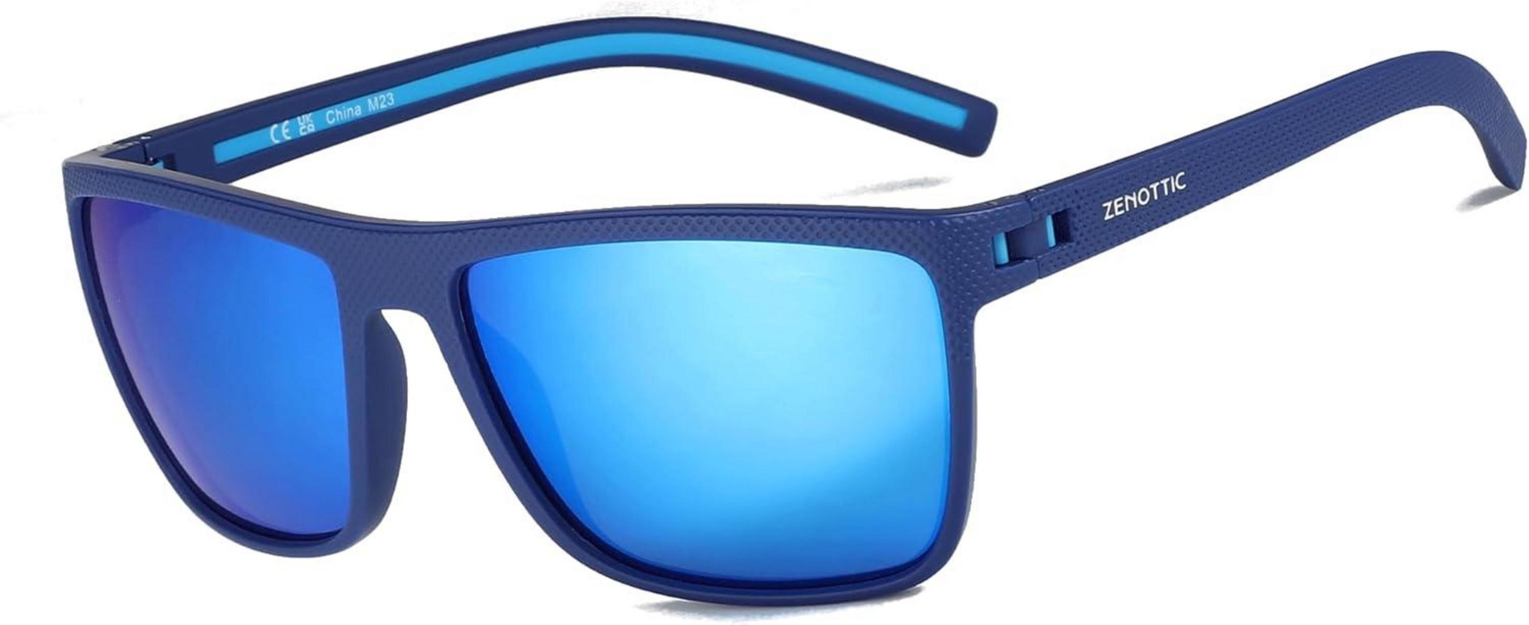 Sonnenbrille Polarisierte Sonnenbrille Herren TR90 Rahmen UV400 Schutz Blau