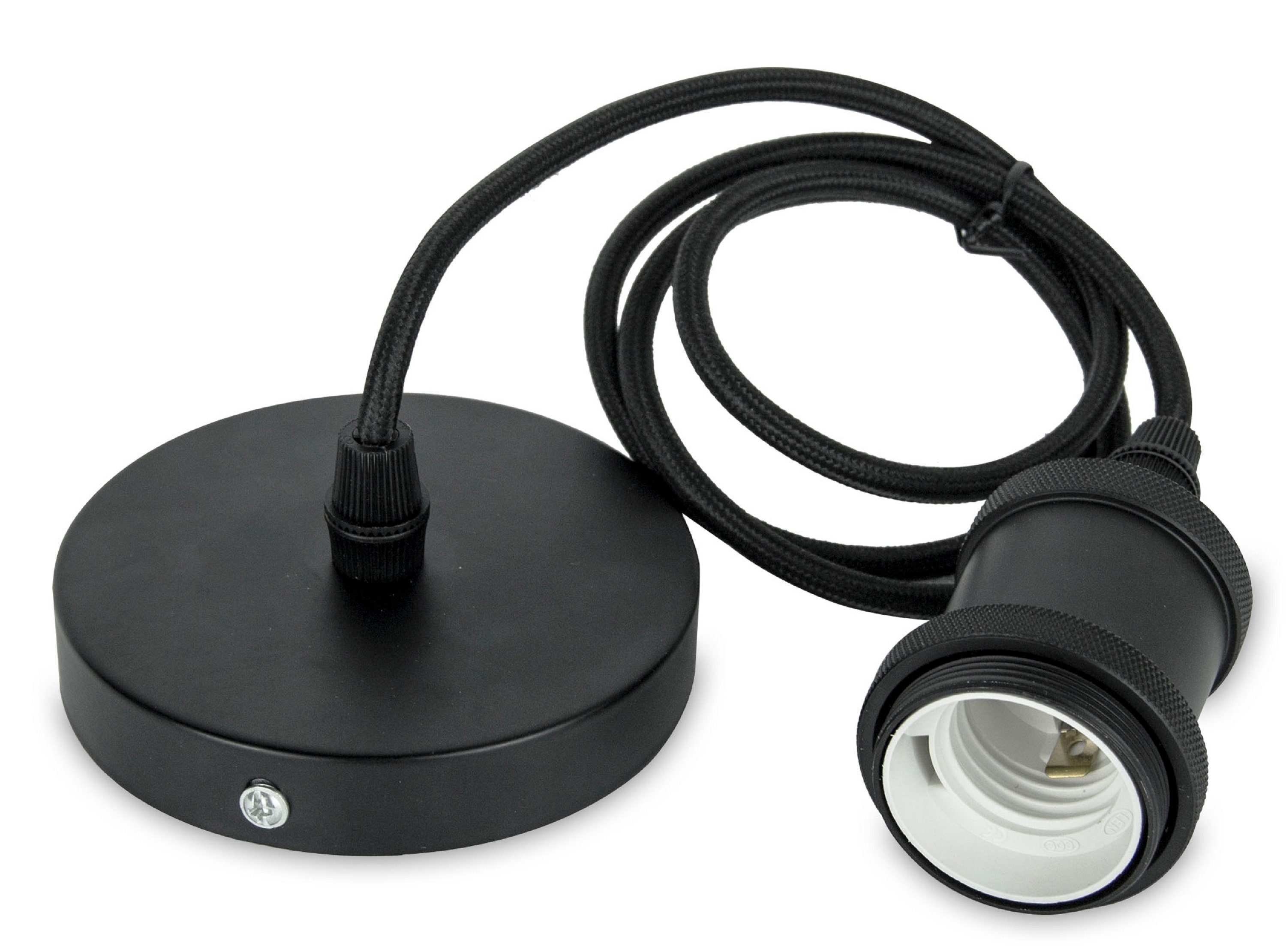 TRANGO Pendelleuchte, 9000B moderne E27 Lampenaufhängung *JACOB* Hängeleuch günstig online kaufen