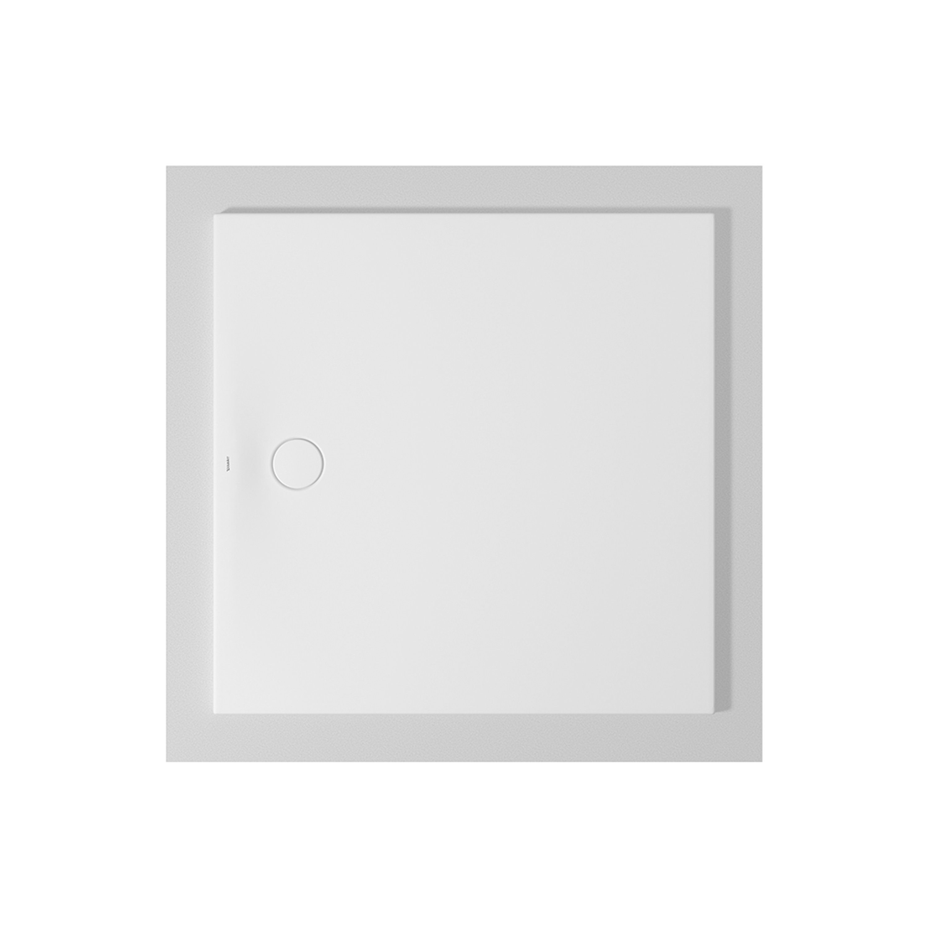 Duravit Duschwanne bodenbündig Tempano 1200 x 1200 mm Rechteck Weiß, quadratisch