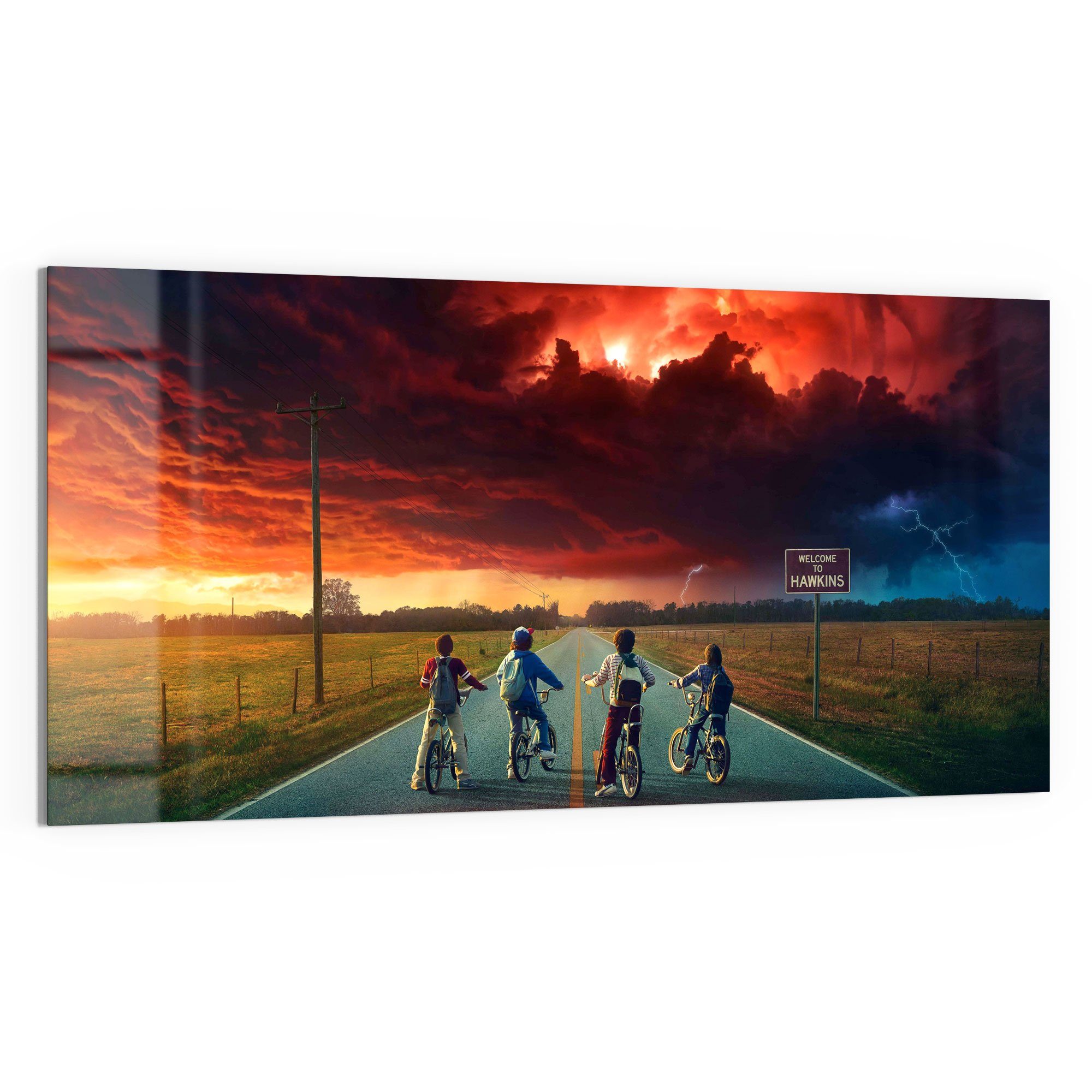 DEQORI Glasbild 'Stranger Things Mystisch', 'Stranger günstig online kaufen