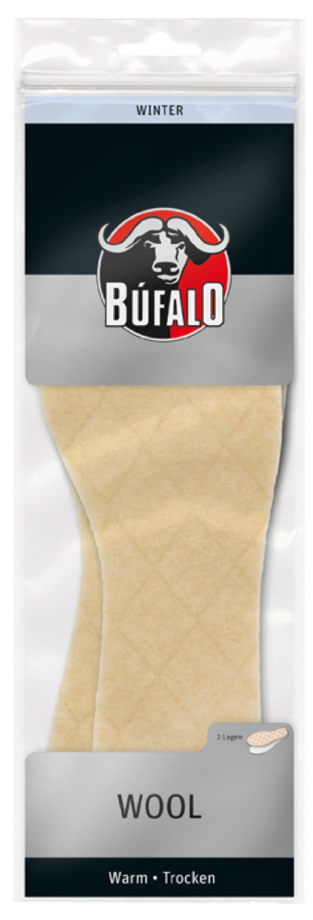 Búfalo Thermosohlen Wool - dünne Wintersohle