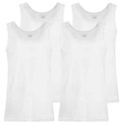 cwonlineshop Unterhemd Tank Top Achselshirt für Herren (Packung, Set, Spar-Pack, Spar-Packung, 4-St., 4er-Pack) Feinripp aus 100% Baumwolle